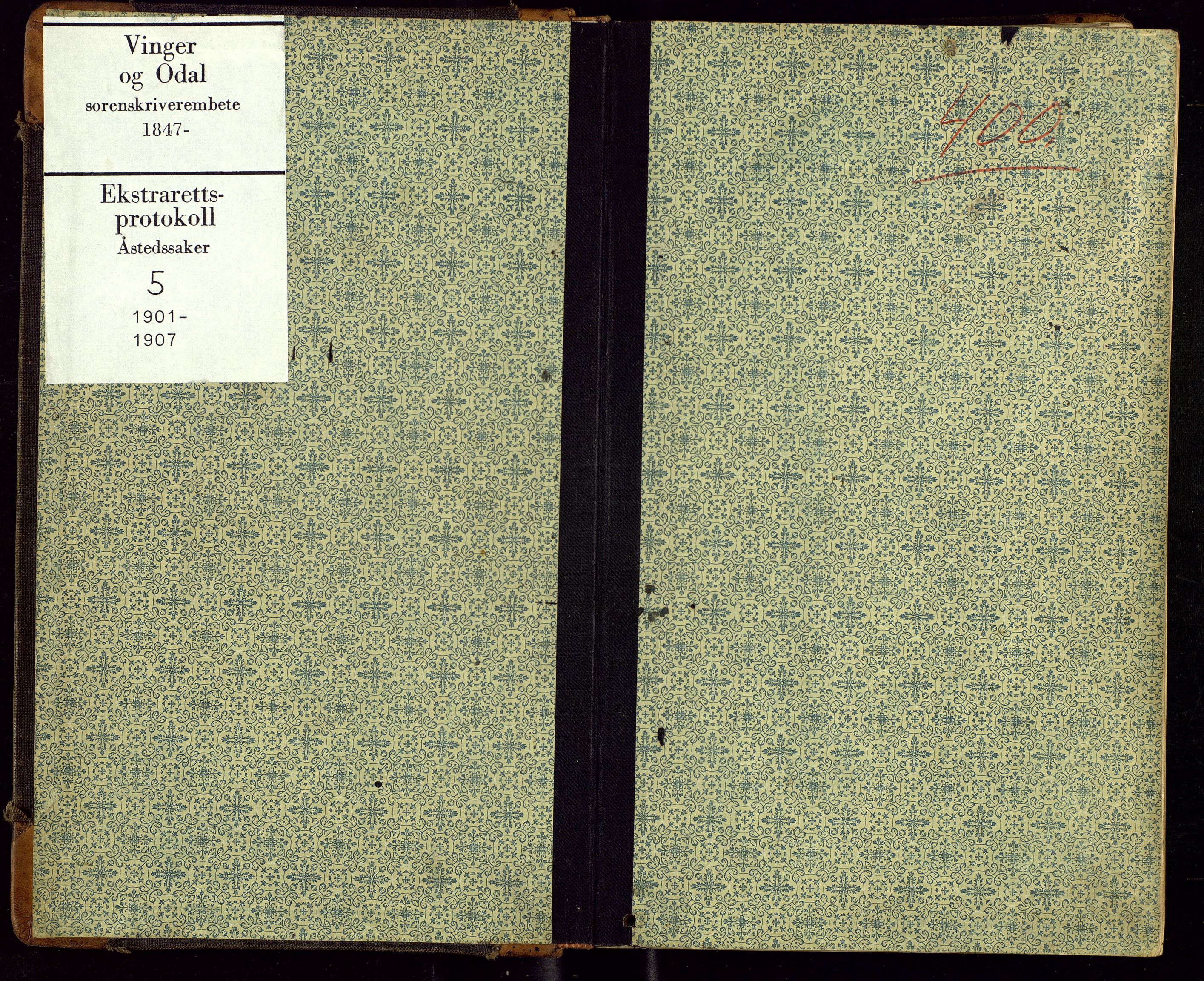 Vinger og Odal sorenskriveri, SAH/TING-022/G/Gc/Gcc/L0005: Åstedsprotokoll - Vinger og Odal, 1901-1907