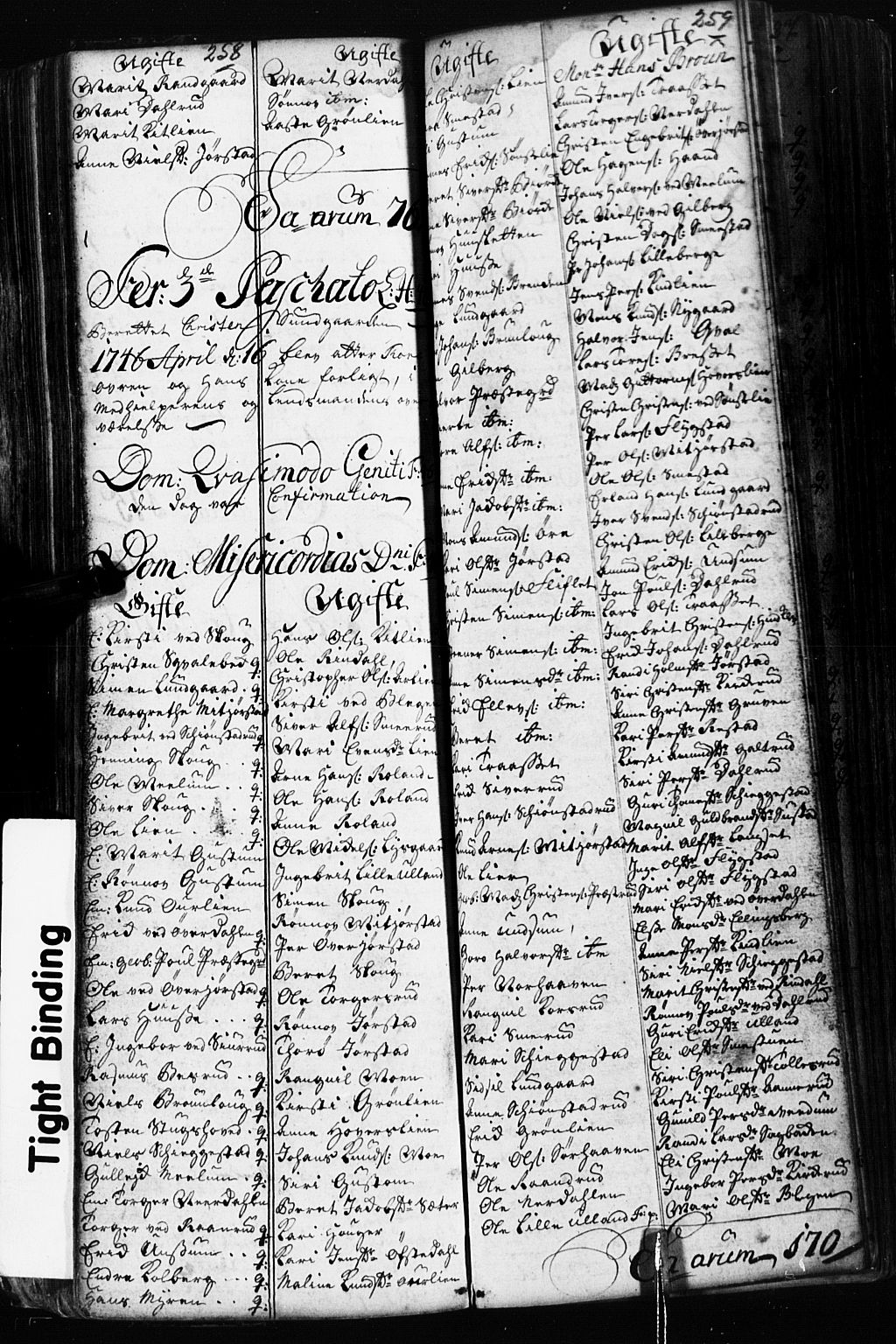 Fåberg prestekontor, SAH/PREST-086/H/Ha/Hab/L0002: Parish register (copy) no. 2, 1741-1756, p. 258-259