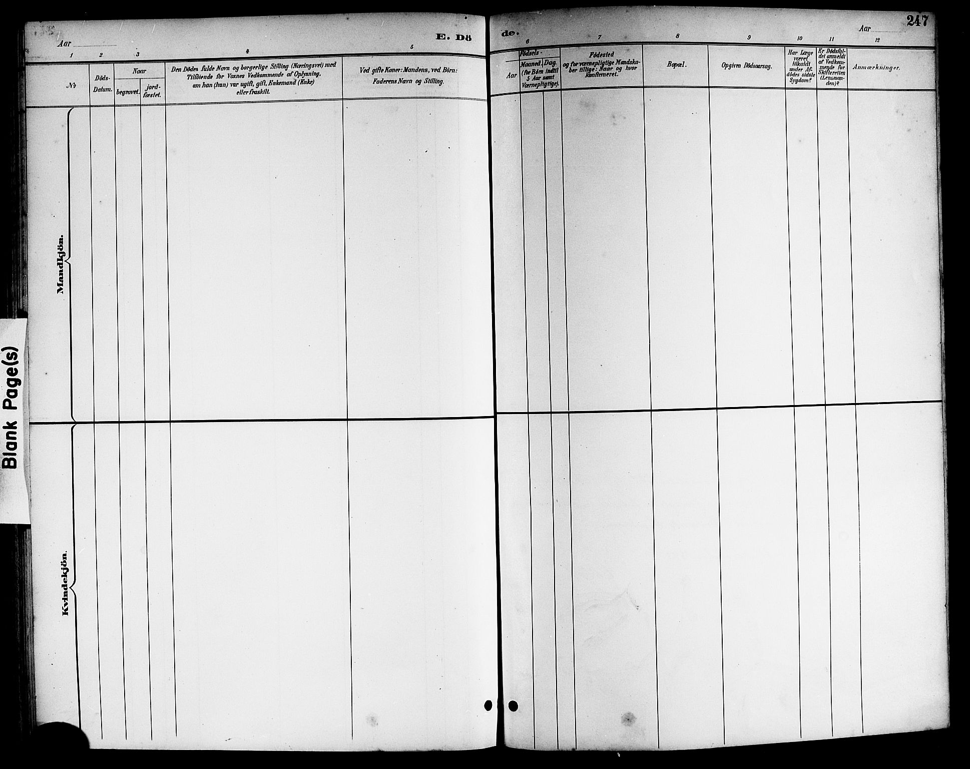 Kviteseid kirkebøker, SAKO/A-276/G/Ga/L0002: Parish register (copy) no. I 2, 1893-1918, p. 247