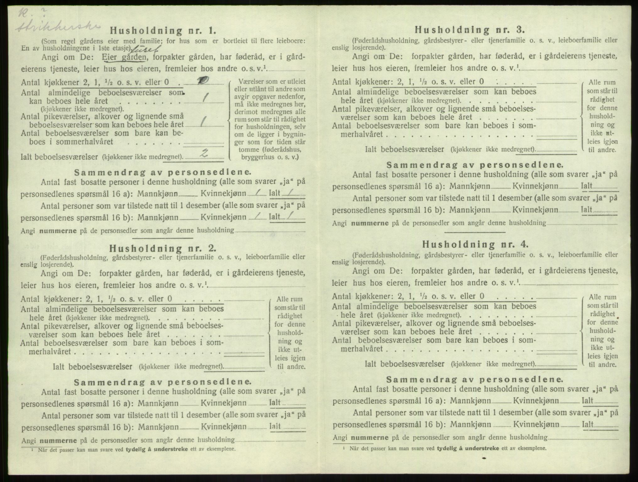 SAB, 1920 census for Askvoll, 1920, p. 195