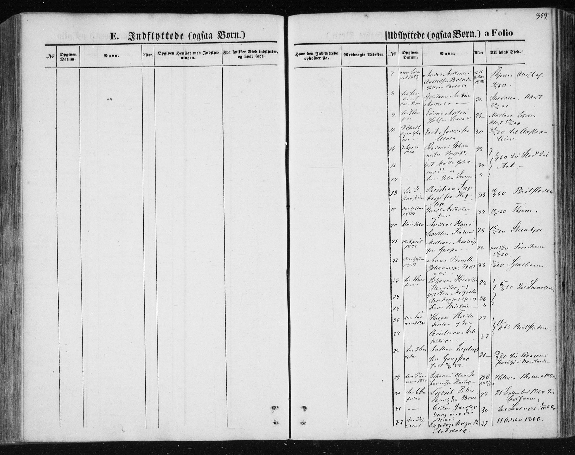 Ministerialprotokoller, klokkerbøker og fødselsregistre - Nord-Trøndelag, SAT/A-1458/730/L0283: Parish register (official) no. 730A08, 1855-1865, p. 359