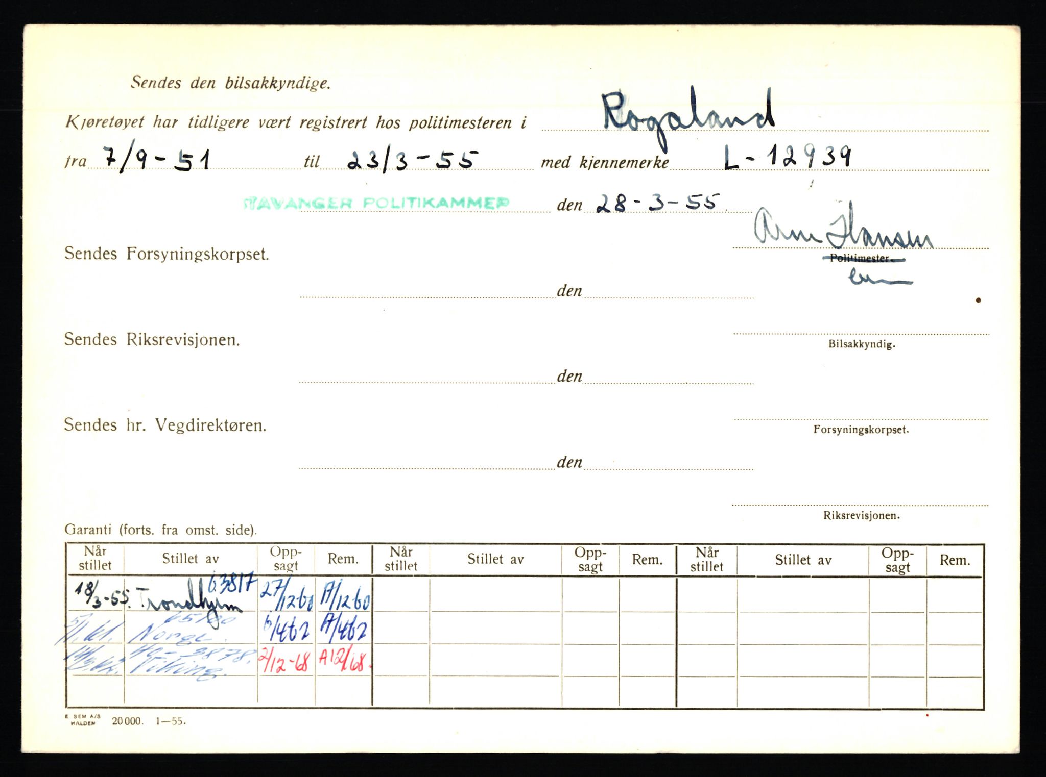 Stavanger trafikkstasjon, AV/SAST-A-101942/0/F/L0002: L-350 - L-699, 1930-1971, p. 120