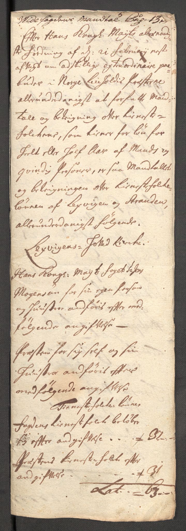 Rentekammeret inntil 1814, Reviderte regnskaper, Fogderegnskap, RA/EA-4092/R62/L4201: Fogderegnskap Stjørdal og Verdal, 1711, p. 449