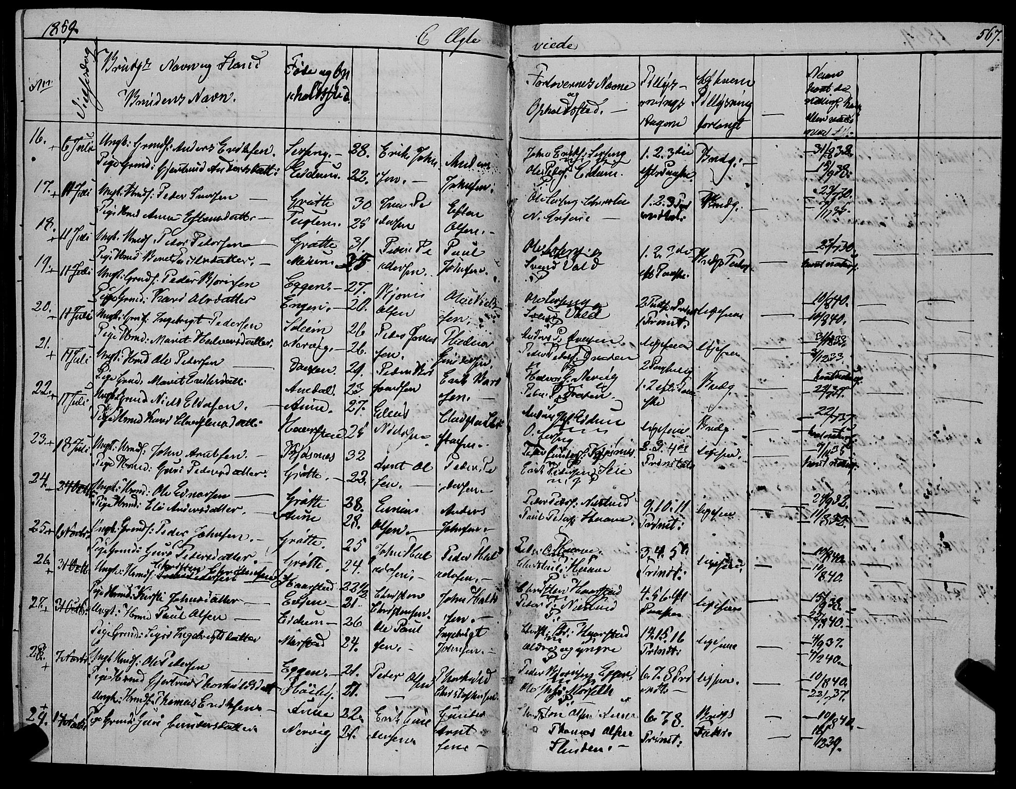 Ministerialprotokoller, klokkerbøker og fødselsregistre - Sør-Trøndelag, SAT/A-1456/695/L1145: Parish register (official) no. 695A06 /1, 1843-1859, p. 567