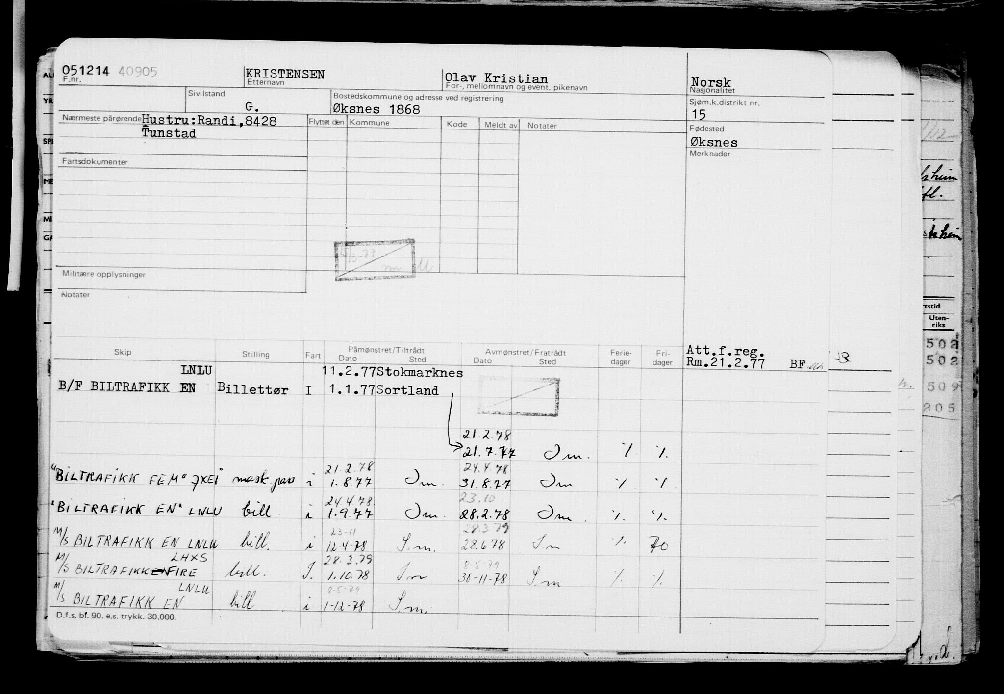 Direktoratet for sjømenn, AV/RA-S-3545/G/Gb/L0125: Hovedkort, 1914, p. 554