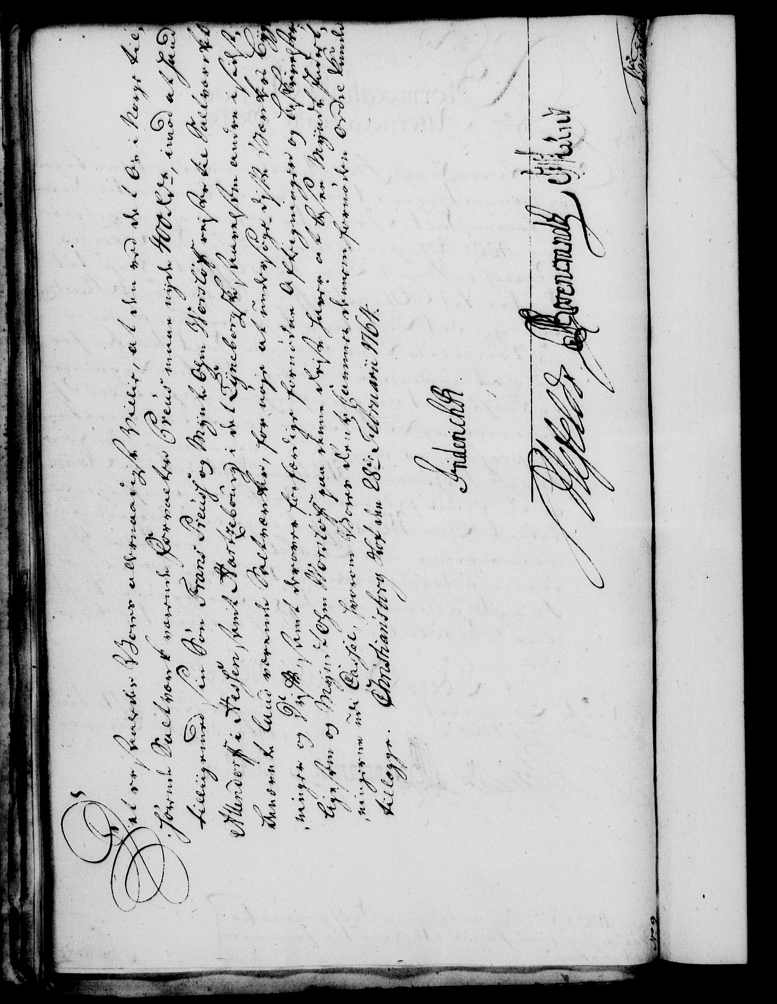 Rentekammeret, Kammerkanselliet, RA/EA-3111/G/Gf/Gfa/L0046: Norsk relasjons- og resolusjonsprotokoll (merket RK 52.46), 1764, p. 72