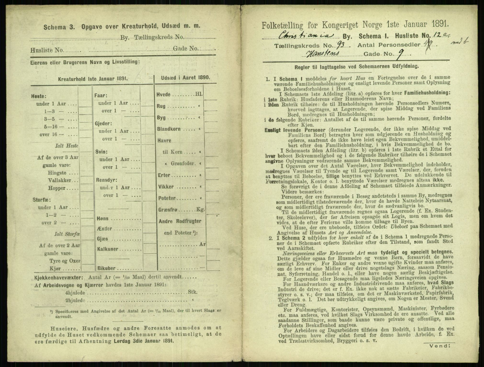 RA, 1891 census for 0301 Kristiania, 1891, p. 45452