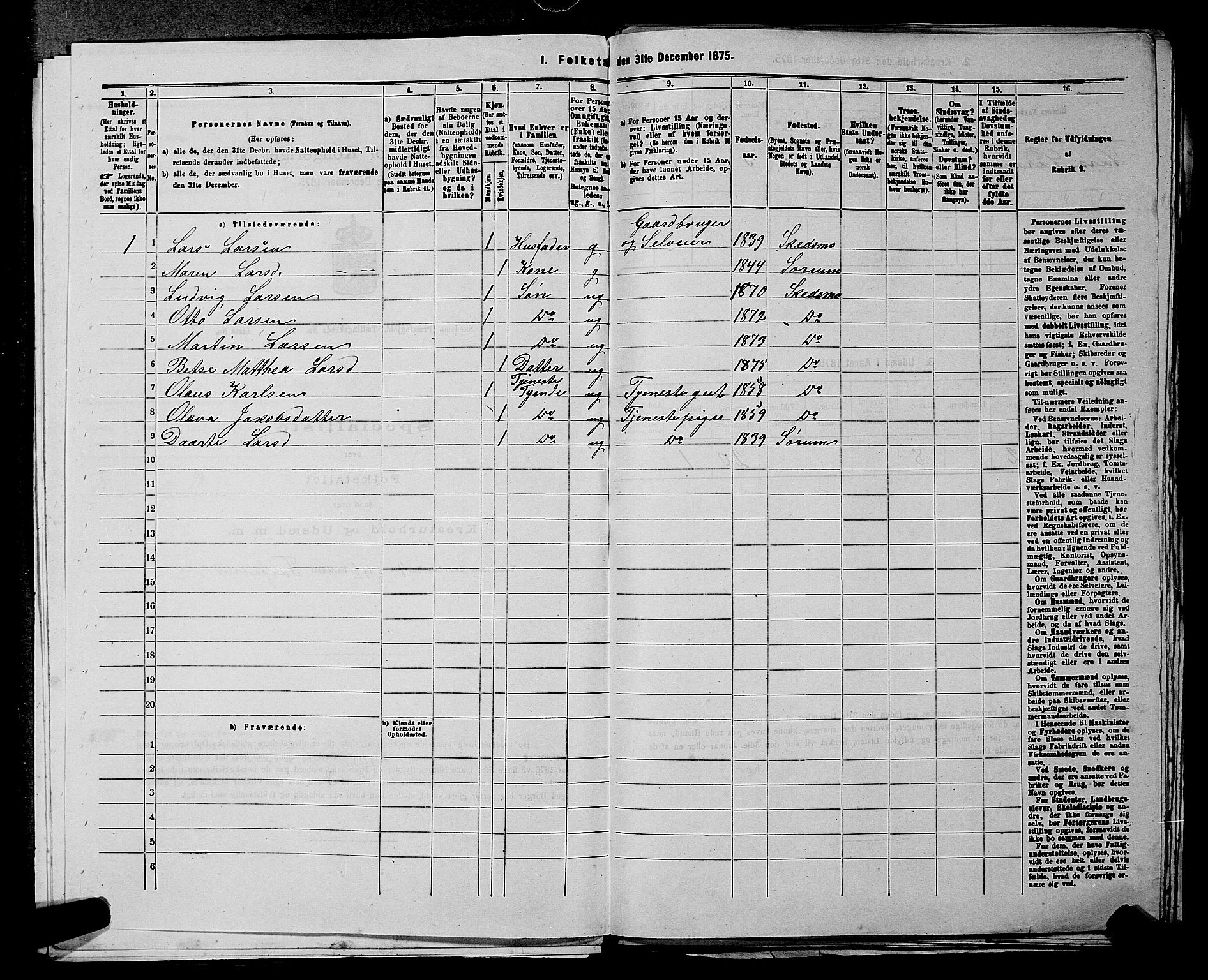 RA, 1875 census for 0231P Skedsmo, 1875, p. 55