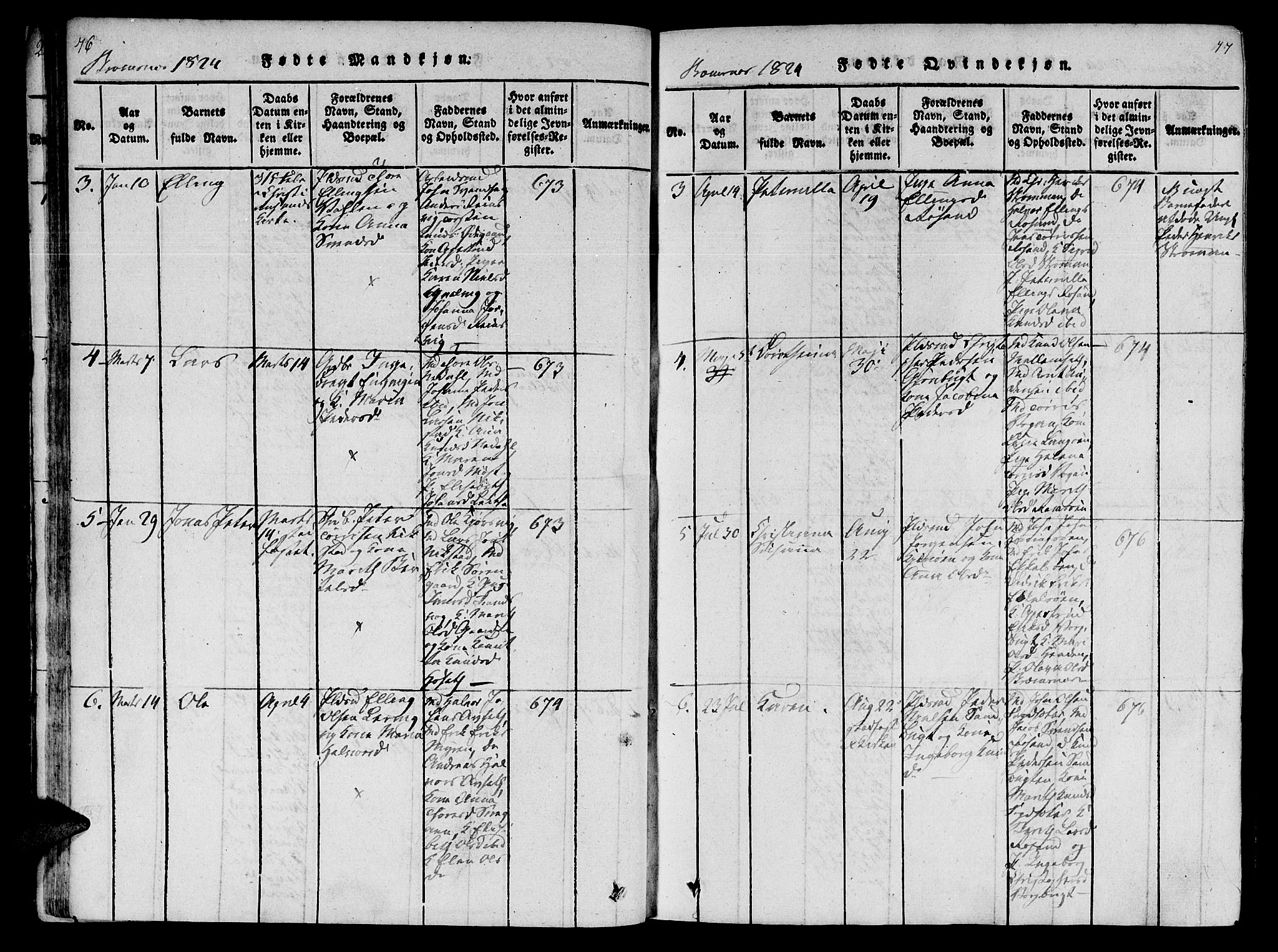 Ministerialprotokoller, klokkerbøker og fødselsregistre - Møre og Romsdal, AV/SAT-A-1454/568/L0800: Parish register (official) no. 568A09 /2, 1820-1830, p. 76-77