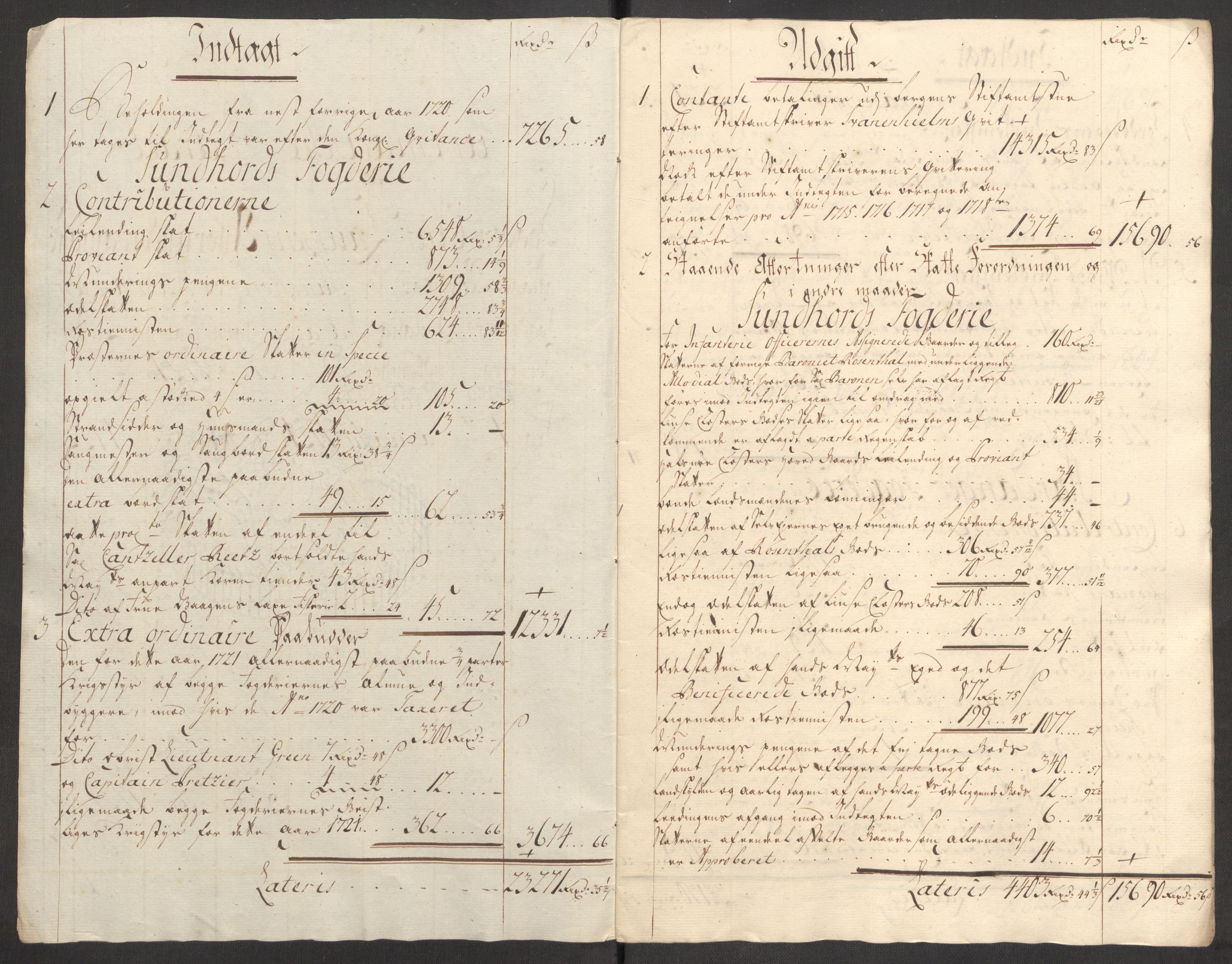 Rentekammeret inntil 1814, Reviderte regnskaper, Fogderegnskap, RA/EA-4092/R48/L3000: Fogderegnskap Sunnhordland og Hardanger, 1721, p. 64