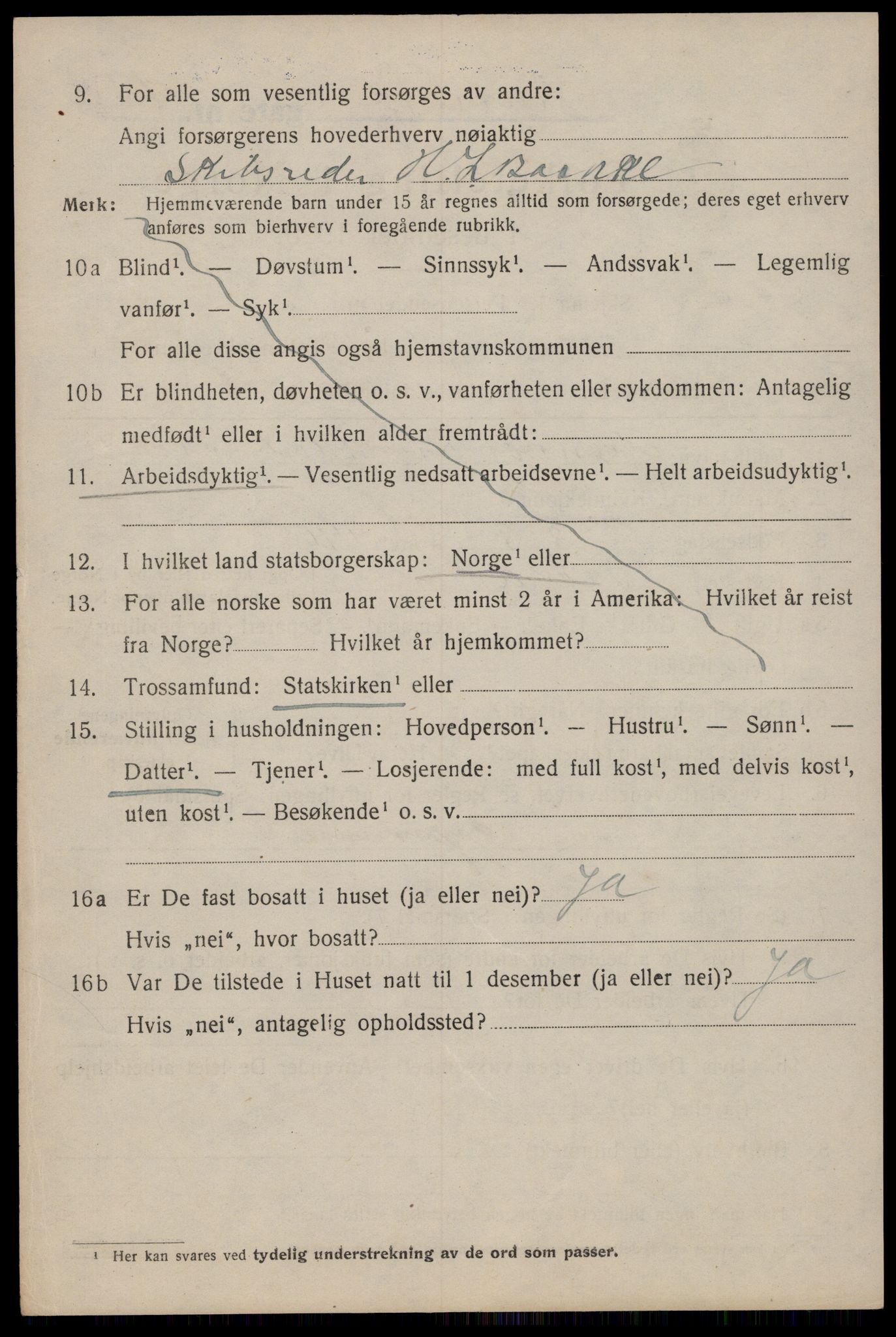 SAT, 1920 census for Trondheim, 1920, p. 65113