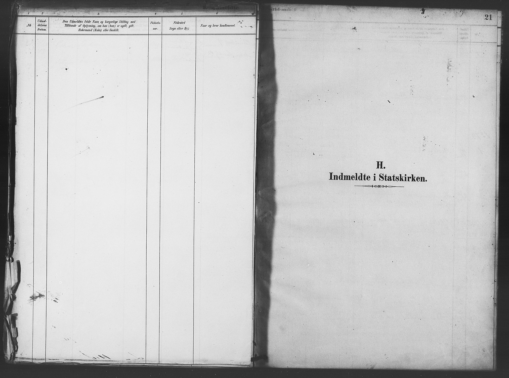 Trefoldighet prestekontor Kirkebøker, SAO/A-10882/F/Ff/L0001: Parish register (official) no. VI 1, 1878-1890, p. 21