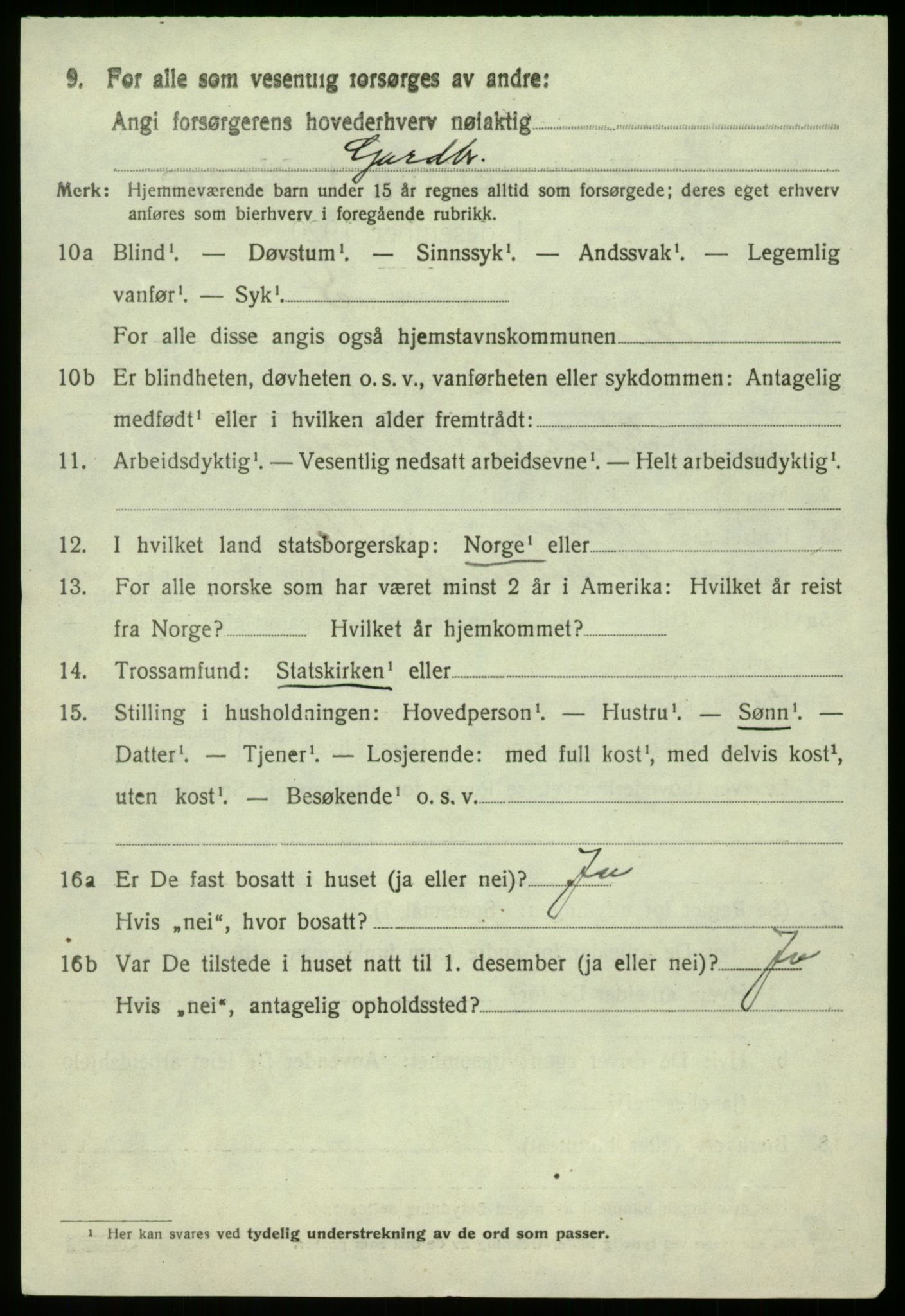 SAB, 1920 census for Modalen, 1920, p. 793