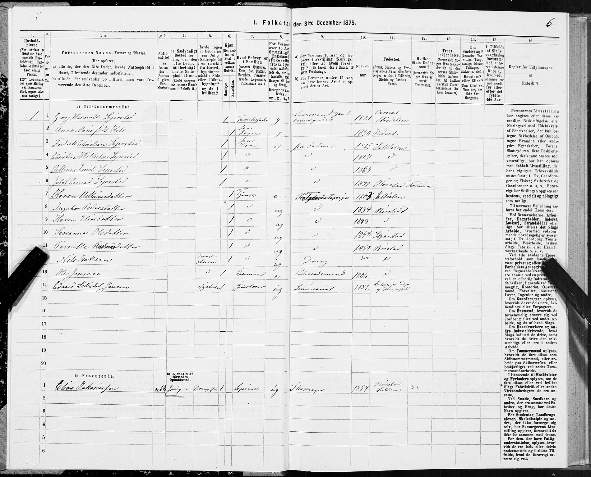 SAT, 1875 census for 1845P Folda, 1875, p. 2006