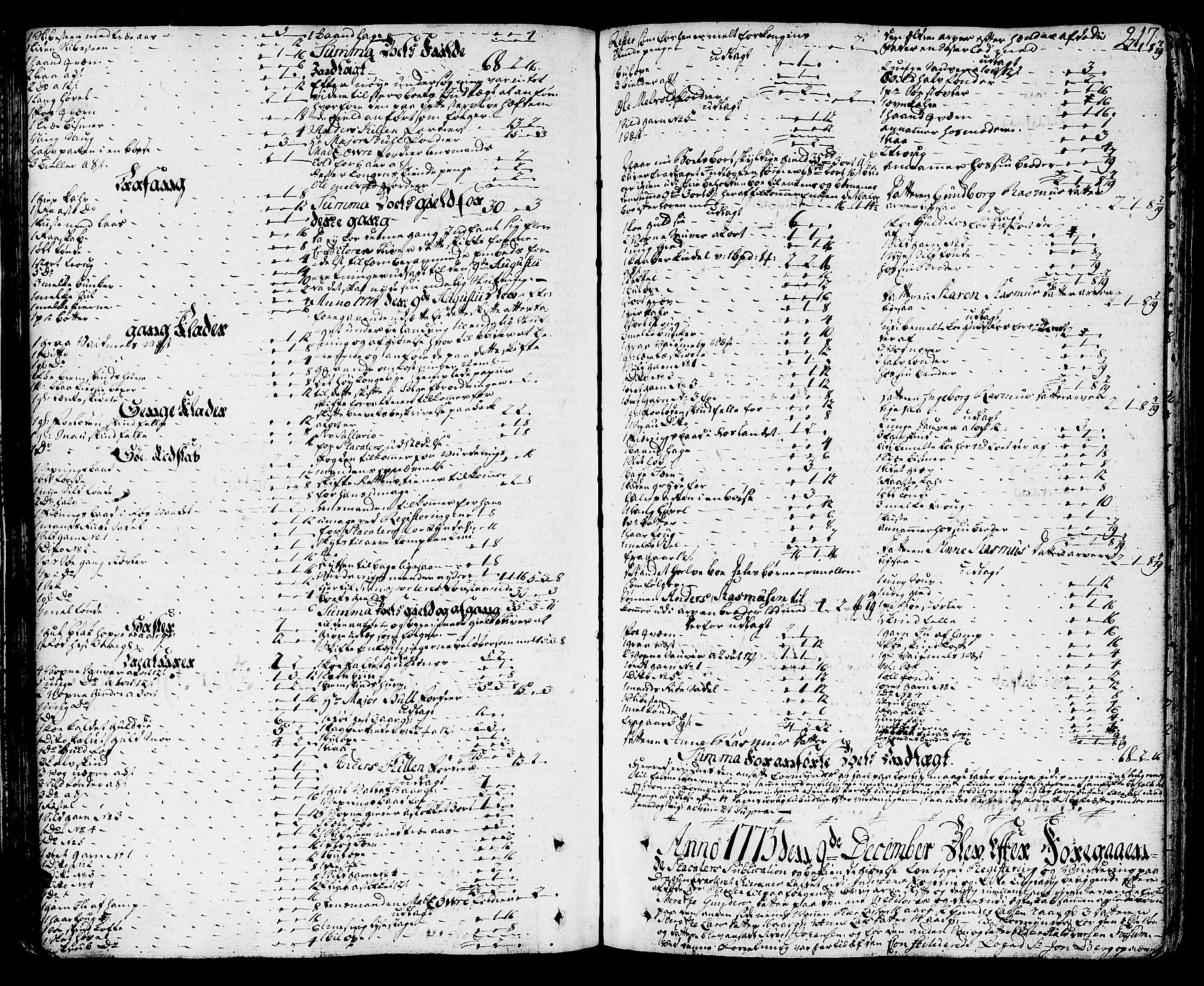 Inderøy sorenskriveri, AV/SAT-A-4147/1/3/3A/L0012: Skifteprotokoll, 1771-1778, p. 216b-217a