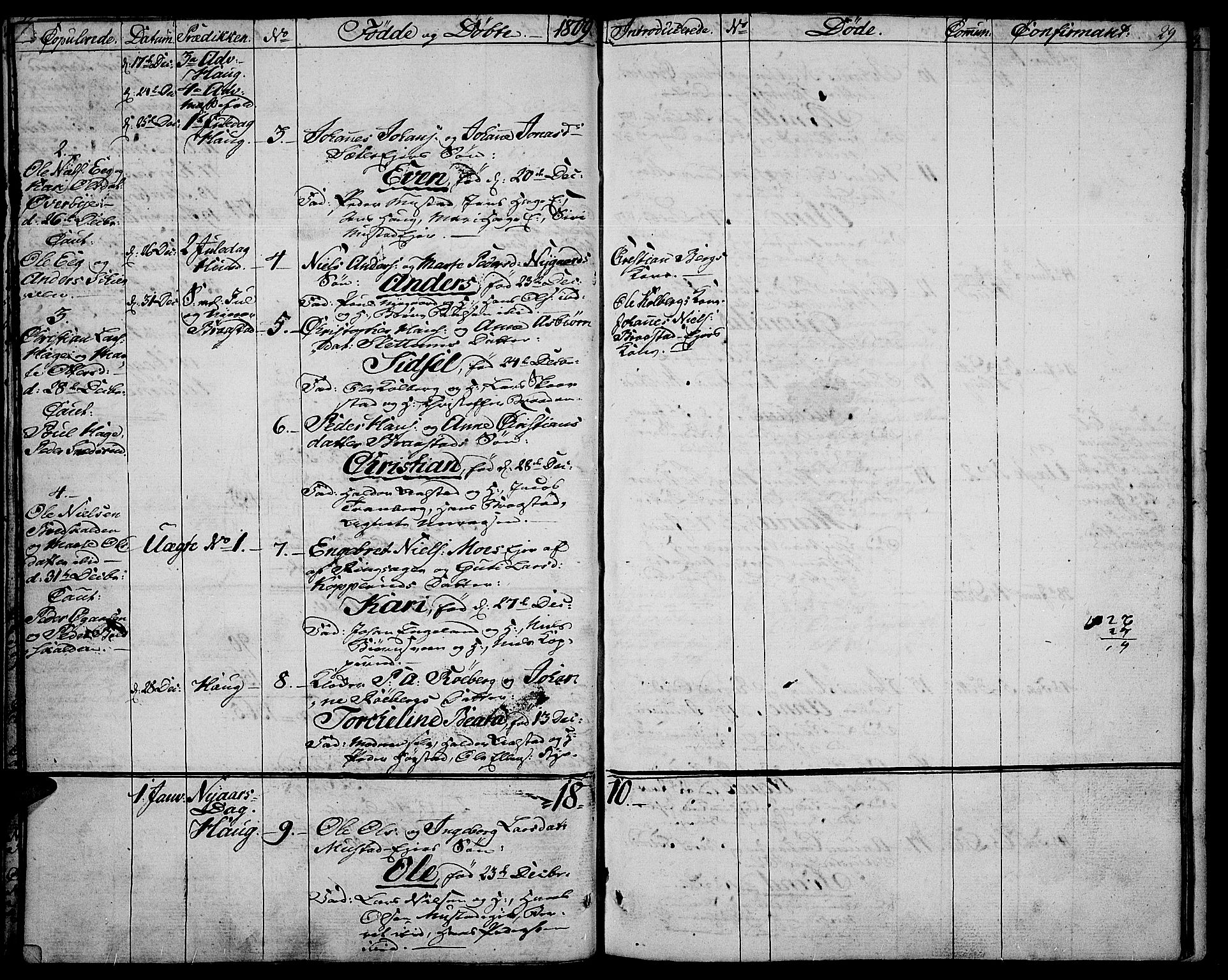 Vardal prestekontor, AV/SAH-PREST-100/H/Ha/Haa/L0003: Parish register (official) no. 3, 1808-1814, p. 28-29