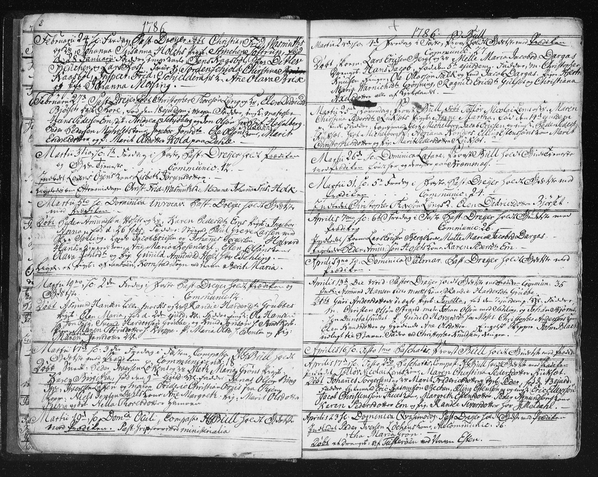 Ministerialprotokoller, klokkerbøker og fødselsregistre - Møre og Romsdal, SAT/A-1454/572/L0841: Parish register (official) no. 572A04, 1784-1819, p. 8