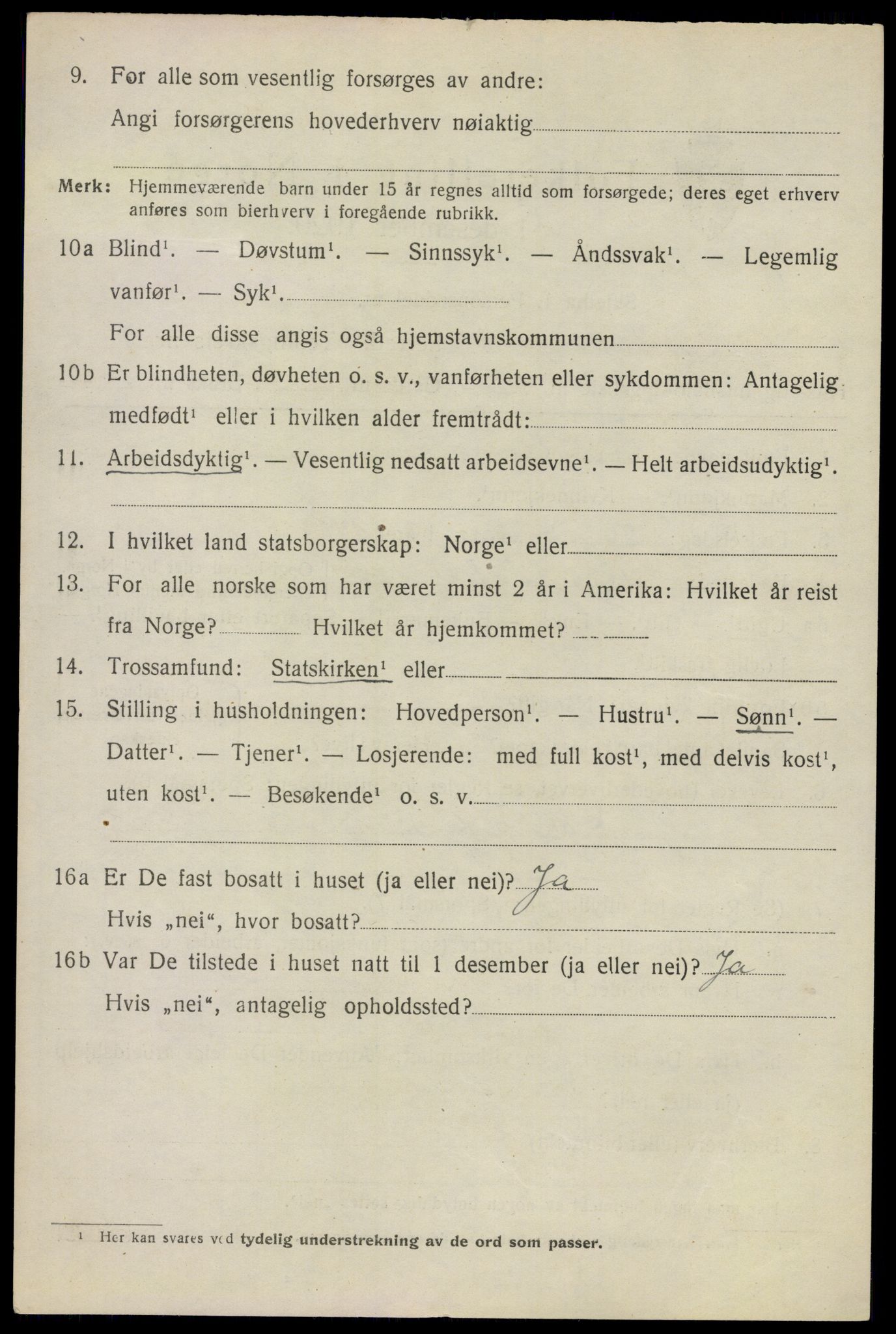 SAO, 1920 census for Ullensaker, 1920, p. 4668