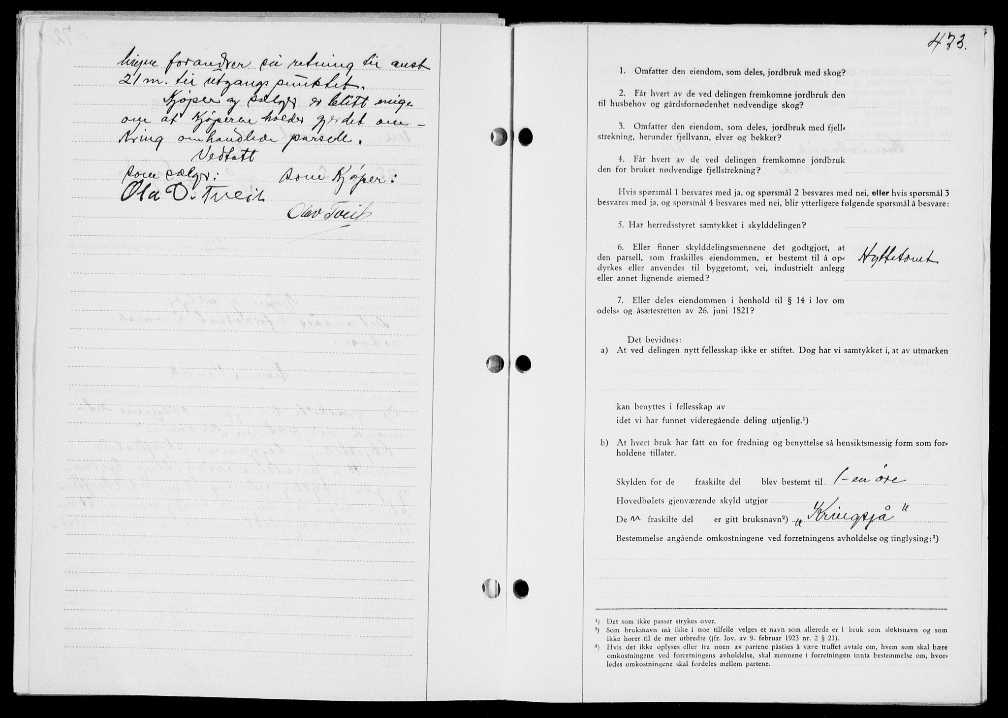 Ryfylke tingrett, SAST/A-100055/001/II/IIB/L0085: Mortgage book no. 64, 1941-1941, Diary no: : 1220/1941