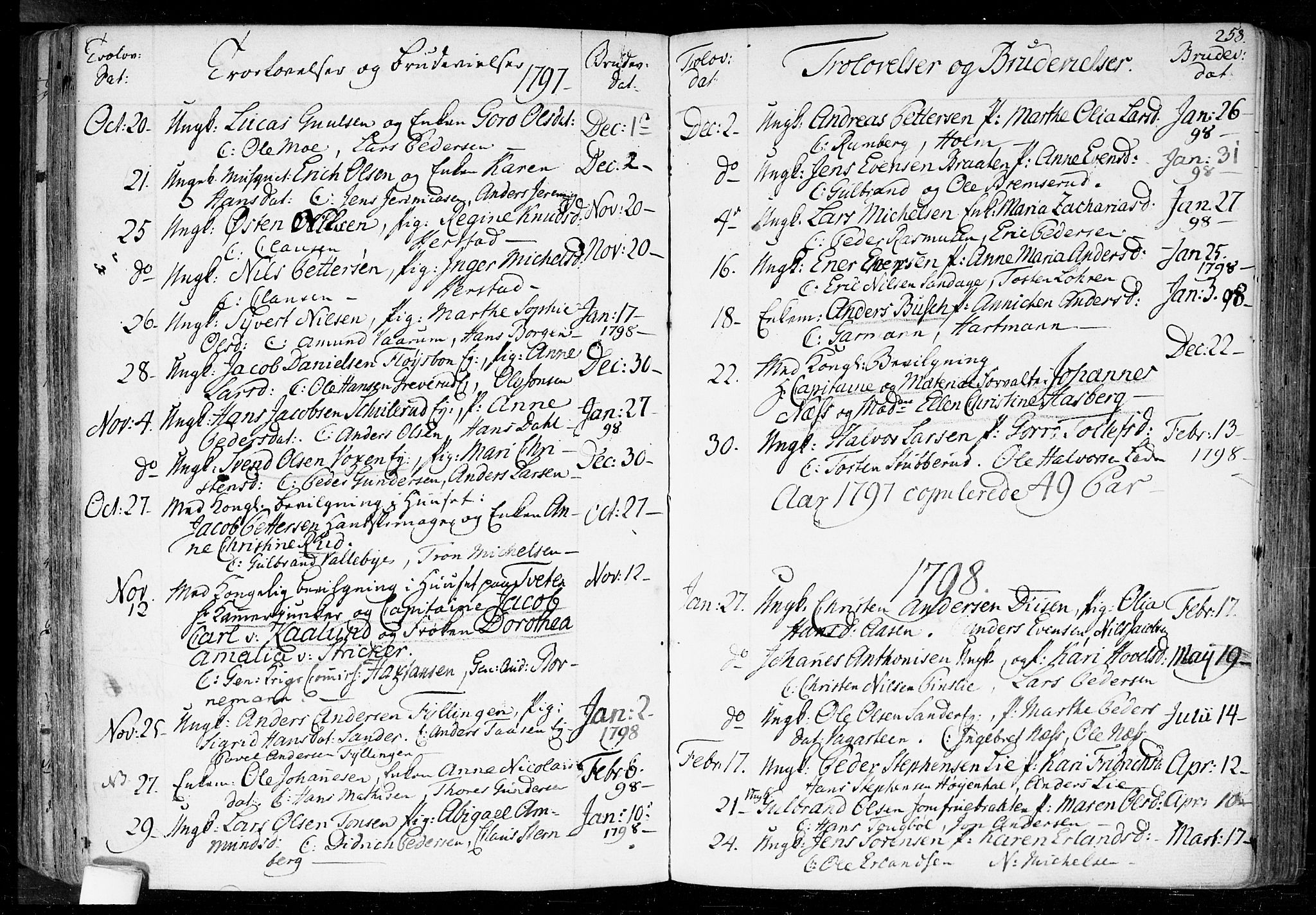 Aker prestekontor kirkebøker, SAO/A-10861/F/L0010: Parish register (official) no. 10, 1786-1809, p. 258