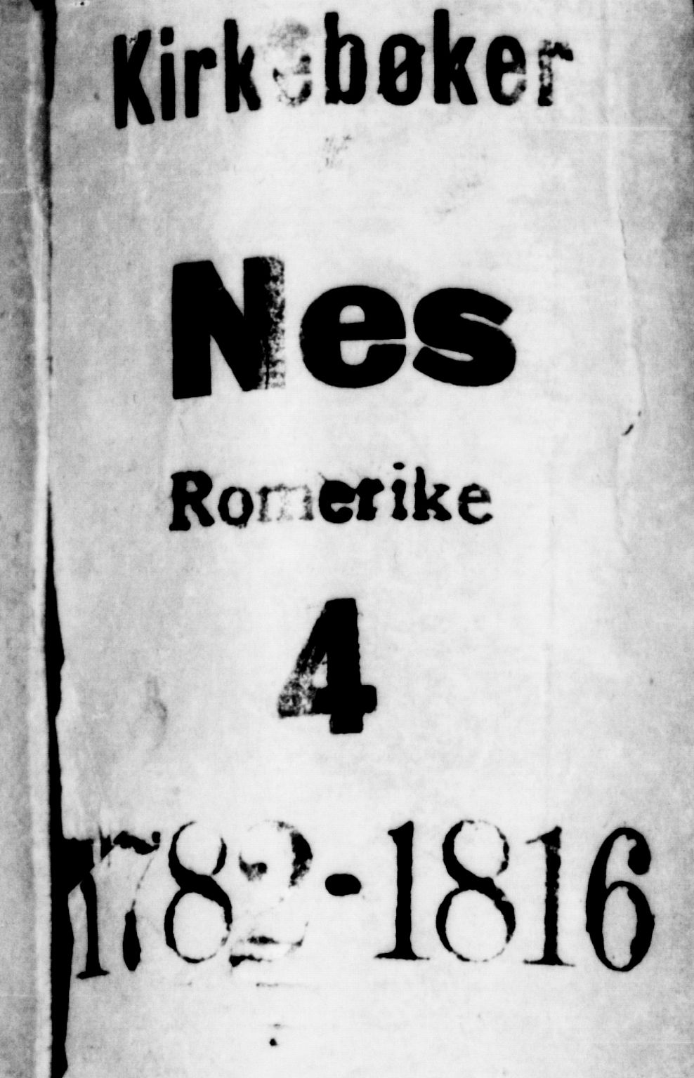 Nes prestekontor Kirkebøker, SAO/A-10410/F/Fa/L0004: Parish register (official) no. I 4, 1781-1816