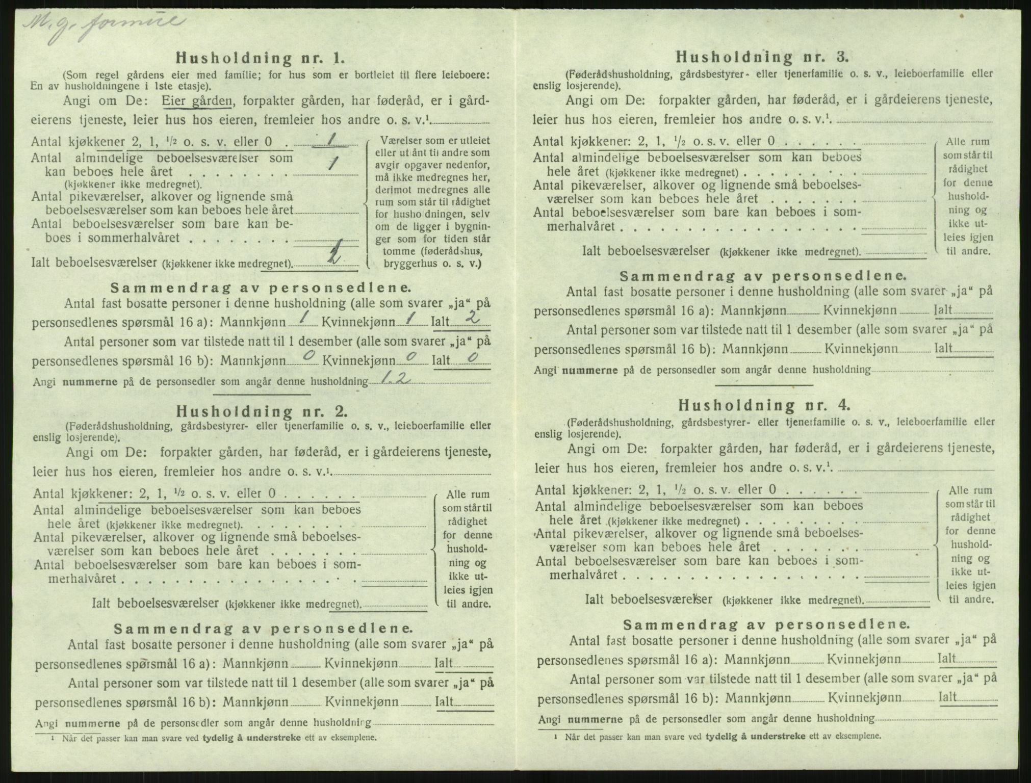 SAK, 1920 census for Holt, 1920, p. 577