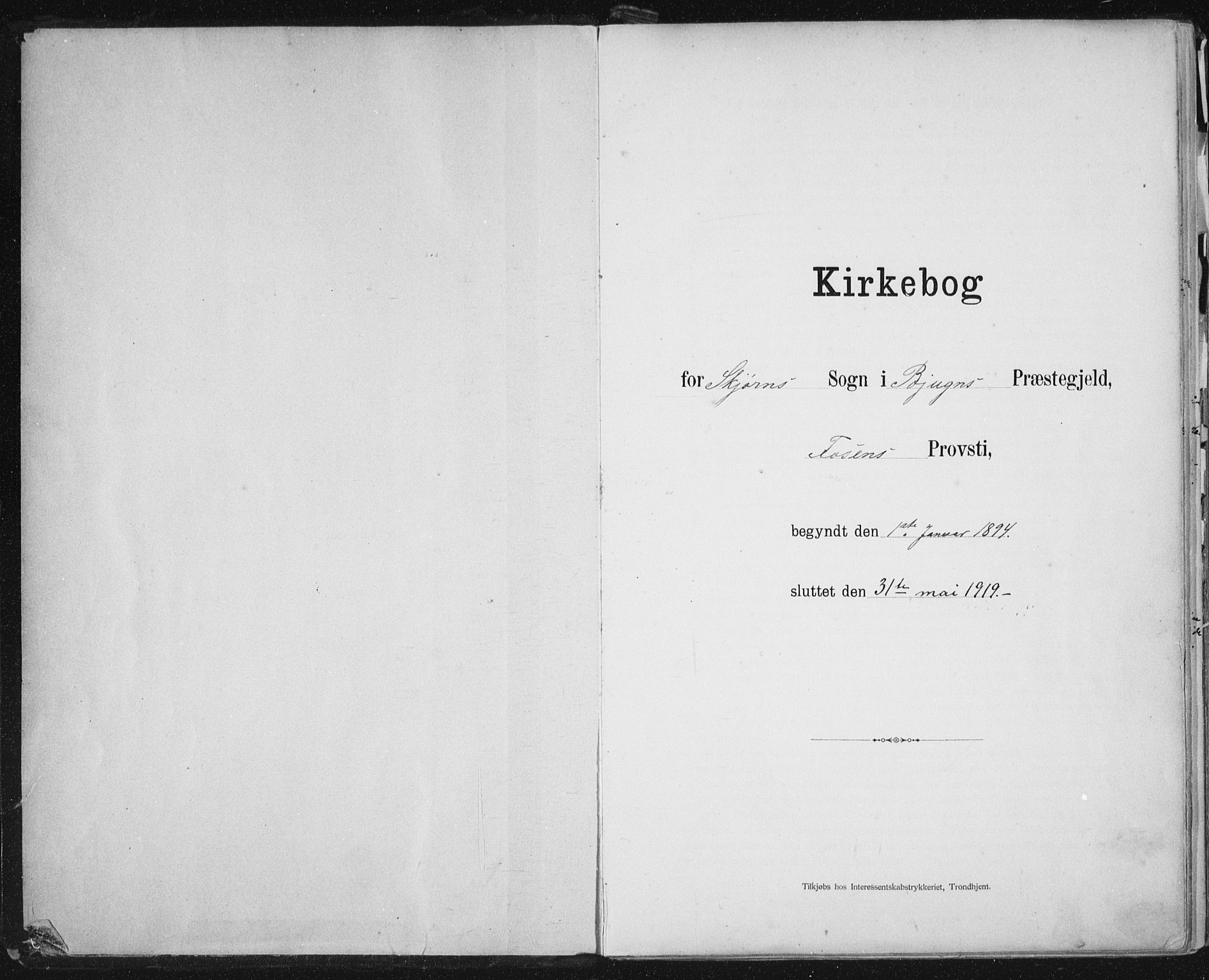 Ministerialprotokoller, klokkerbøker og fødselsregistre - Sør-Trøndelag, AV/SAT-A-1456/653/L0660: Parish register (copy) no. 653C04, 1894-1919