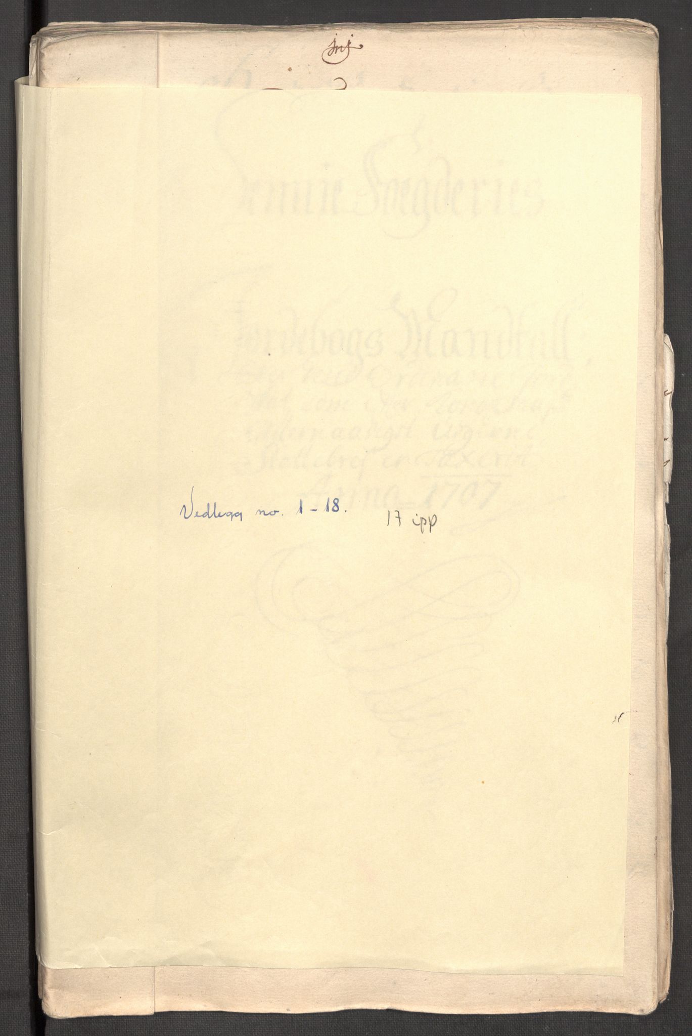 Rentekammeret inntil 1814, Reviderte regnskaper, Fogderegnskap, AV/RA-EA-4092/R68/L4756: Fogderegnskap Senja og Troms, 1705-1707, p. 280