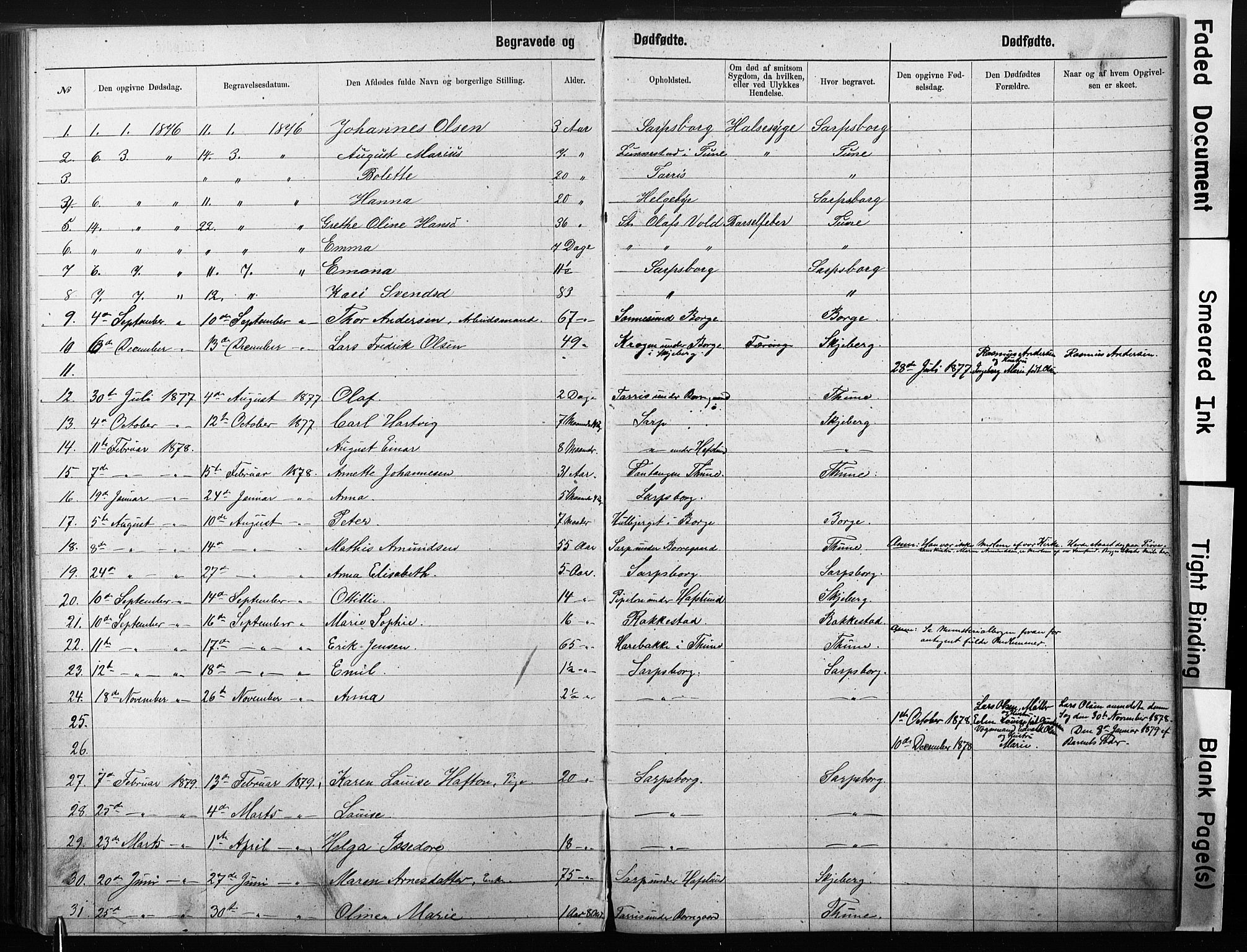 Sarpsborg metodistkirke, SAO/PAO-0233/A/L0003: Dissenter register no. 3, 1856-1893