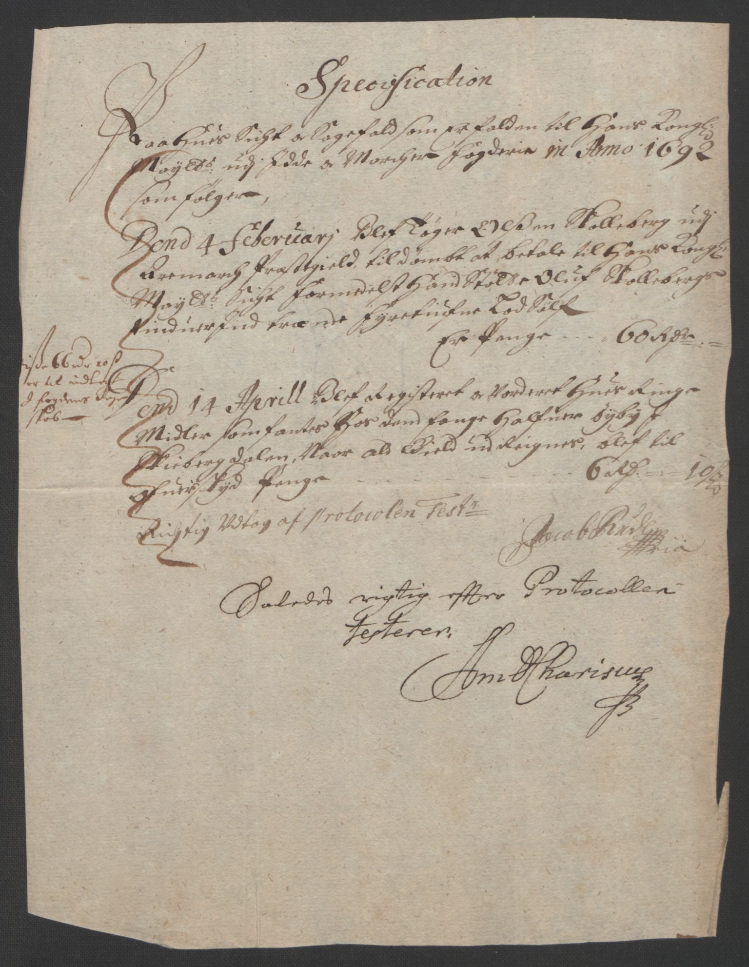 Rentekammeret inntil 1814, Reviderte regnskaper, Fogderegnskap, RA/EA-4092/R01/L0011: Fogderegnskap Idd og Marker, 1692-1693, p. 54