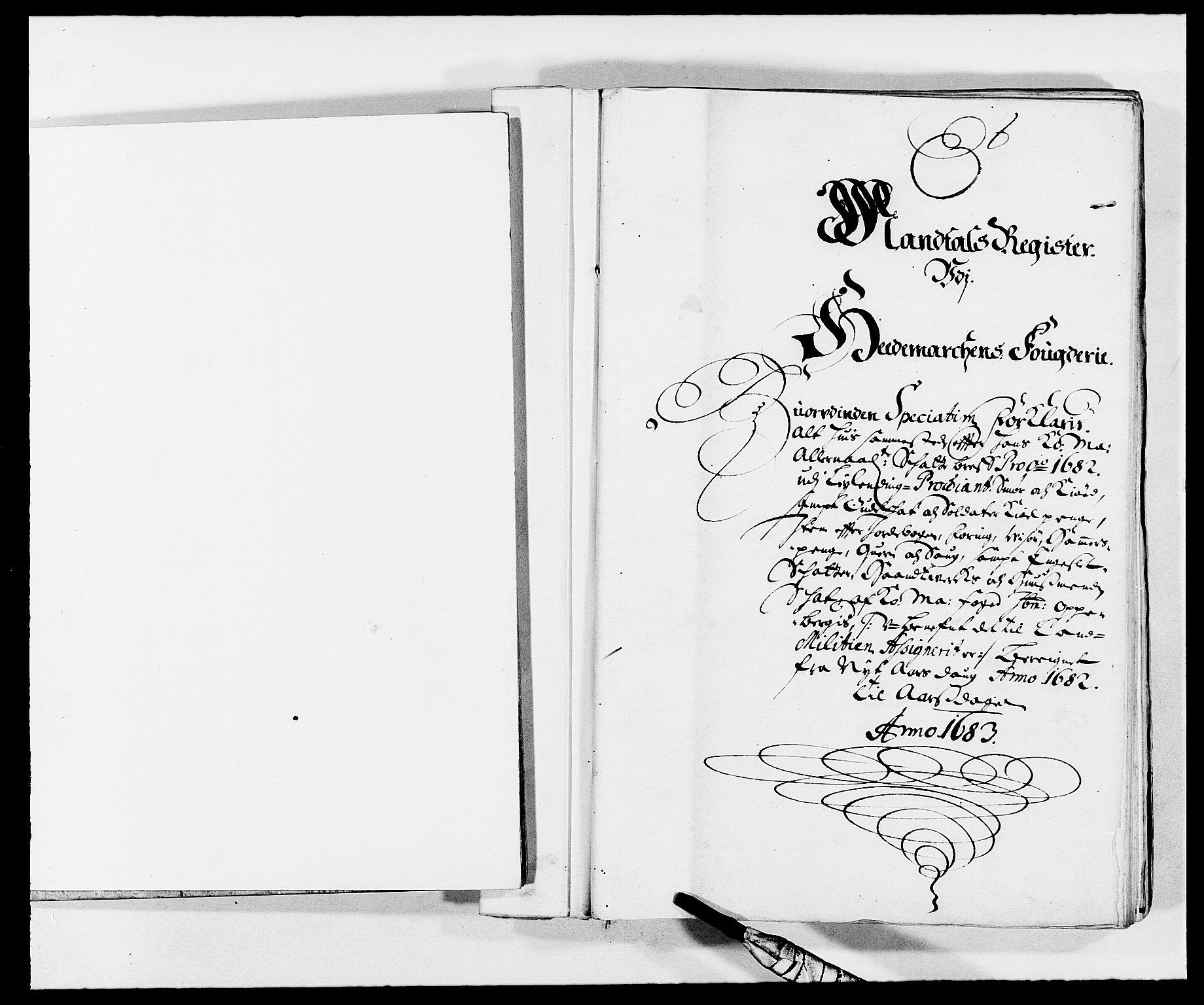 Rentekammeret inntil 1814, Reviderte regnskaper, Fogderegnskap, RA/EA-4092/R16/L1023: Fogderegnskap Hedmark, 1682, p. 1