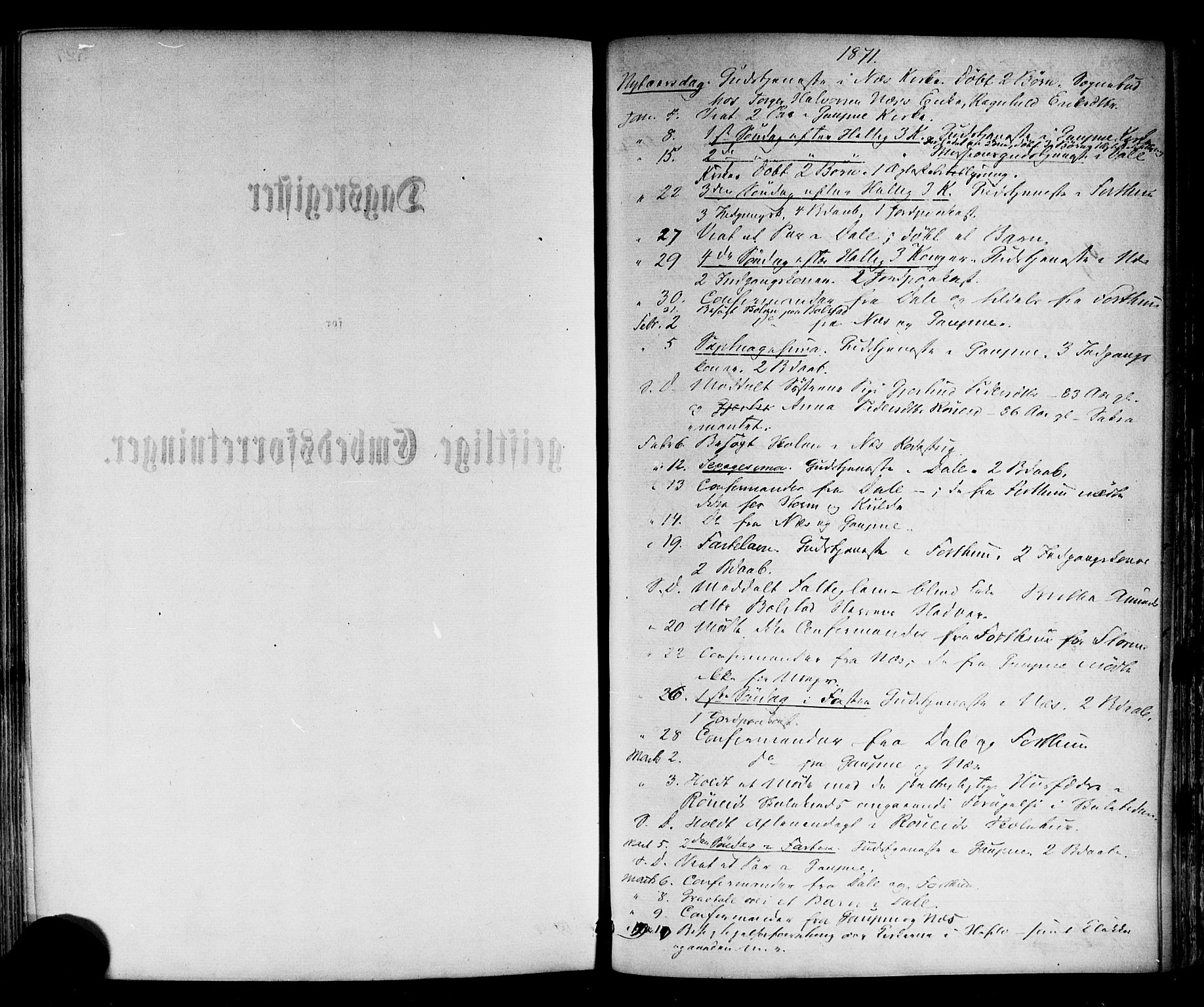Luster sokneprestembete, SAB/A-81101/H/Haa/Haaa/L0010: Parish register (official) no. A 10, 1871-1886, p. 527