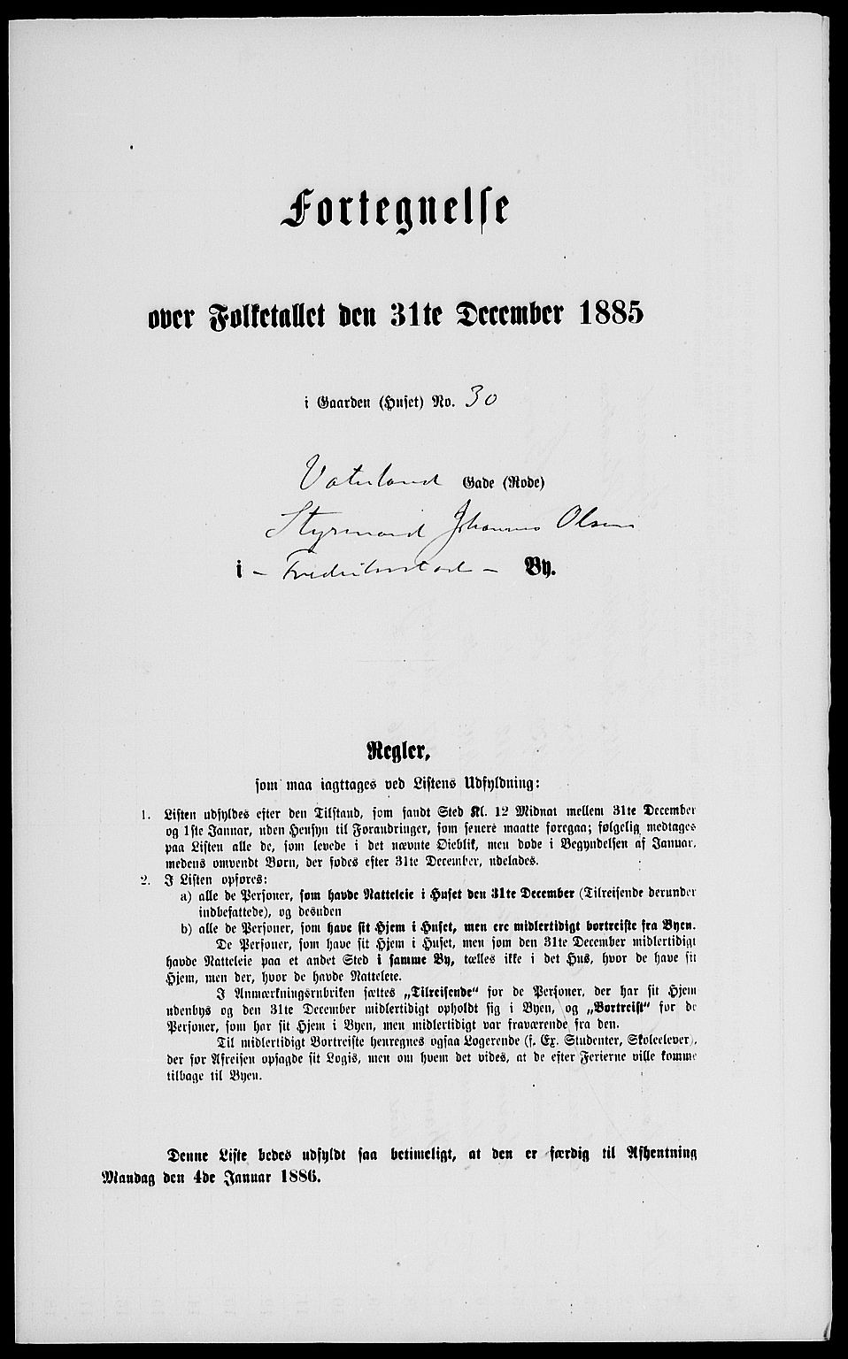 RA, 1885 census for 0103 Fredrikstad, 1885, p. 2279