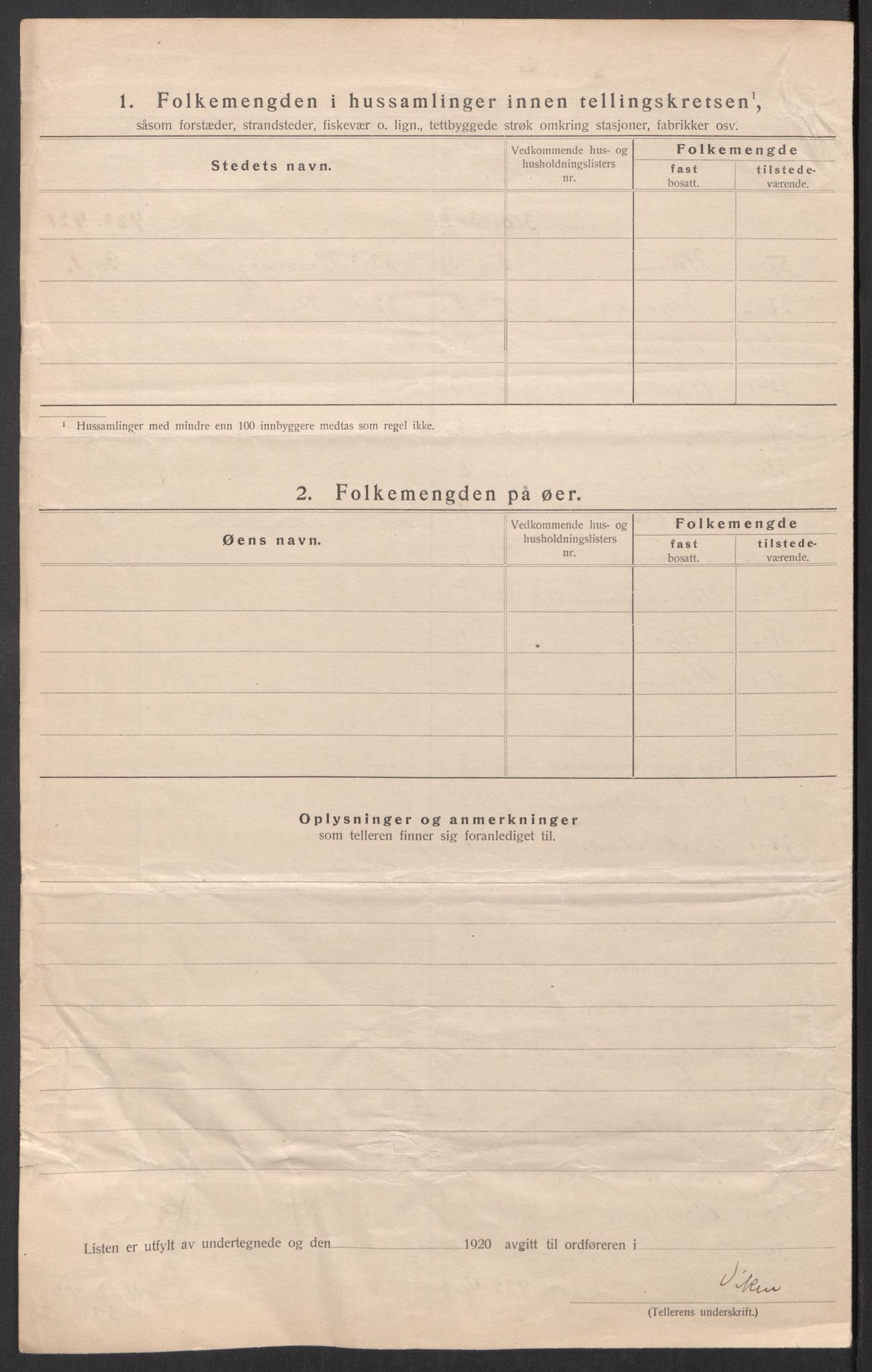 SAT, 1920 census for Oppdal, 1920, p. 14