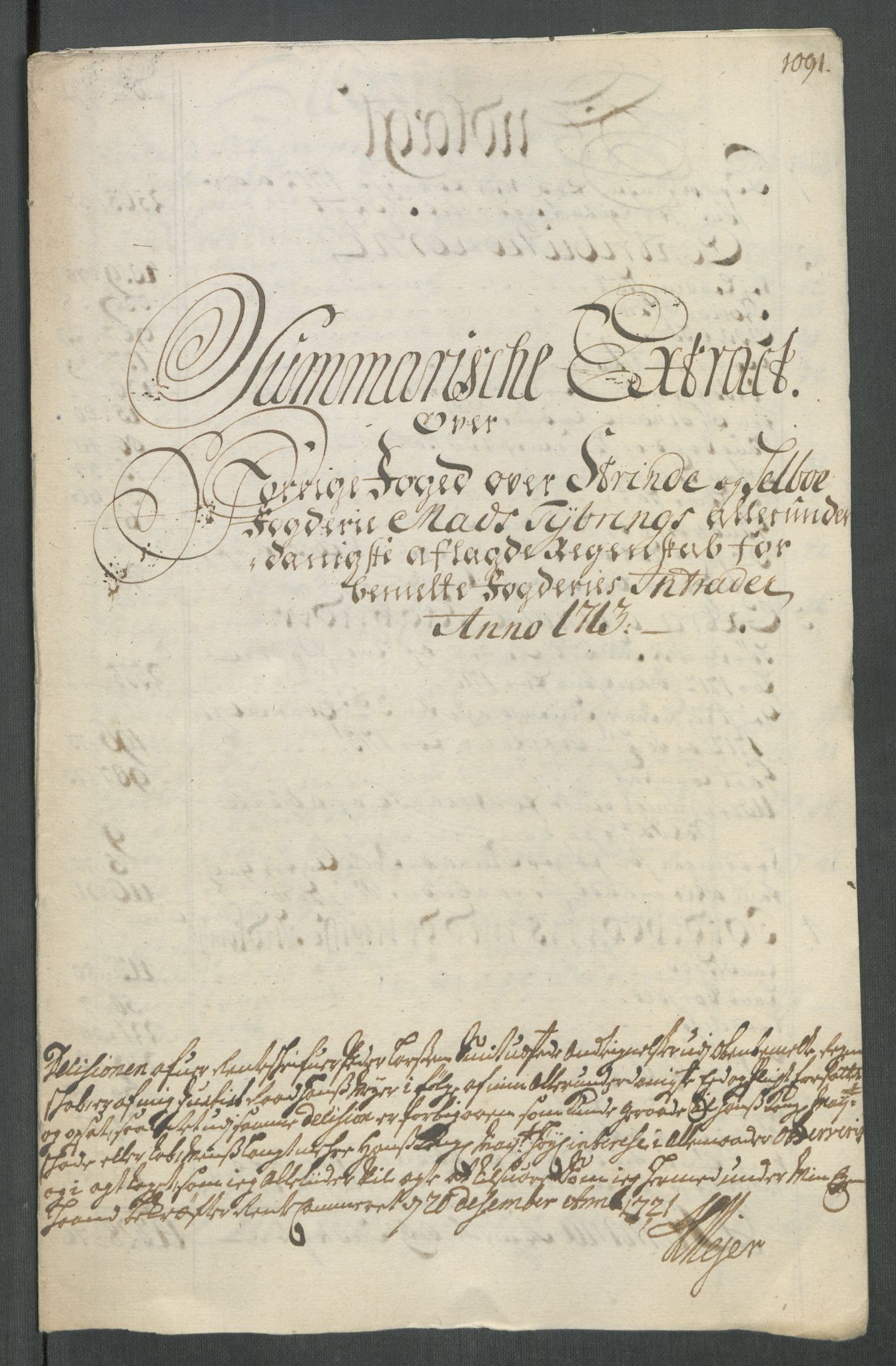 Rentekammeret inntil 1814, Reviderte regnskaper, Fogderegnskap, AV/RA-EA-4092/R61/L4113: Fogderegnskap Strinda og Selbu, 1712-1713, p. 297