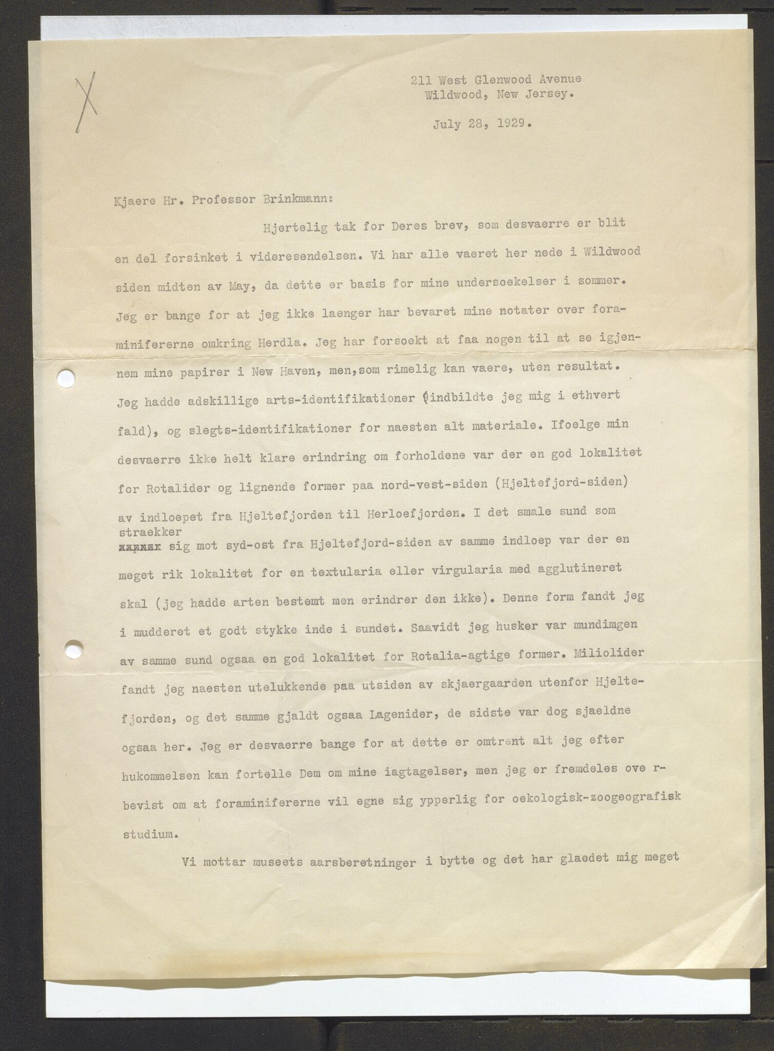 Bergens Museum, AV/SAB-A-17301/13/D/L0002: Korrespondanse , 1928-1940, p. 171