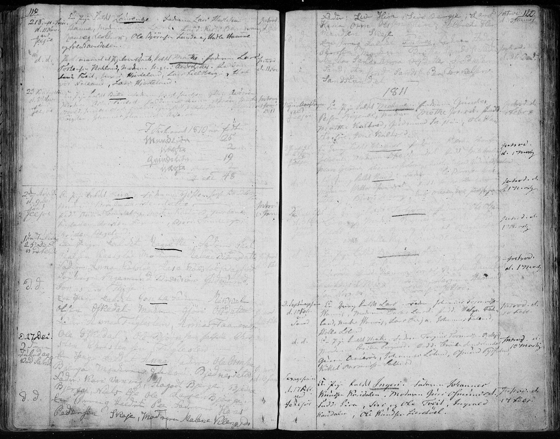 Jelsa sokneprestkontor, AV/SAST-A-101842/01/IV: Parish register (official) no. A 4, 1796-1816, p. 119-120