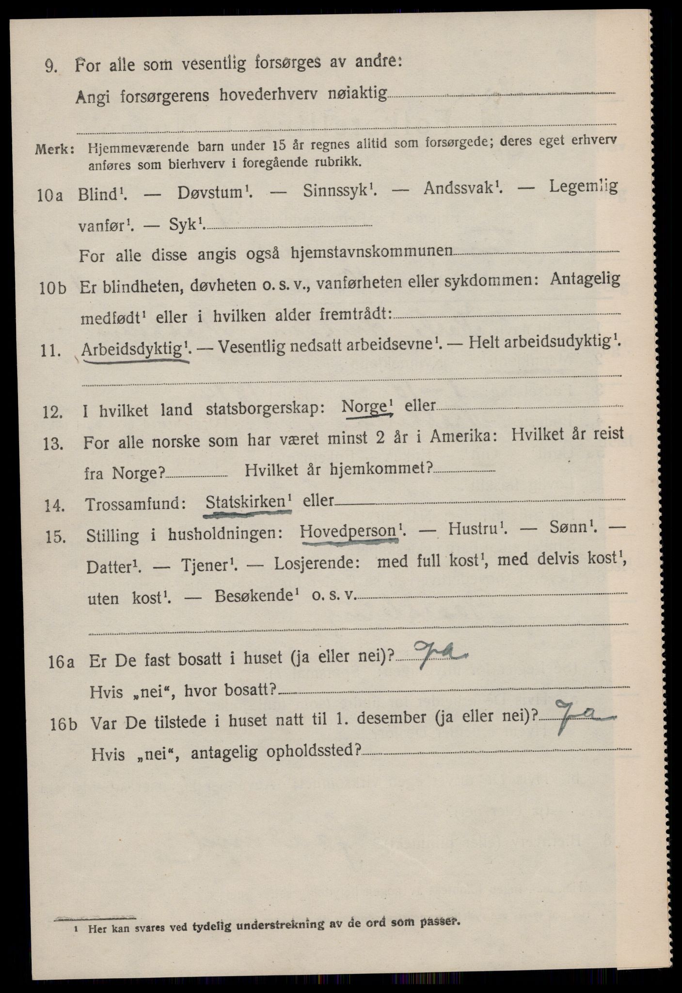 SAKO, 1920 census for Tinn, 1920, p. 2797