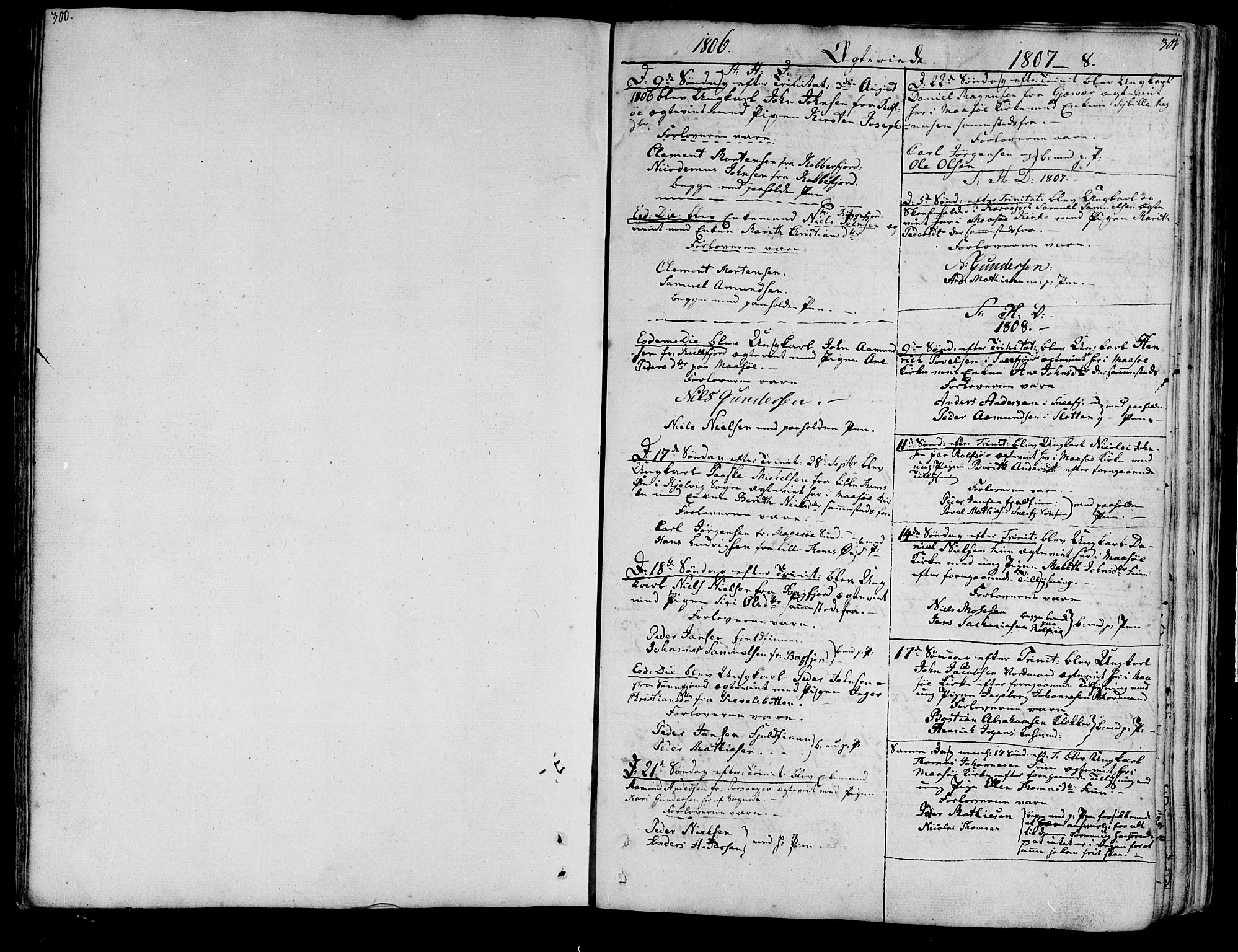 Måsøy sokneprestkontor, SATØ/S-1348/H/Ha/L0001kirke: Parish register (official) no. 1, 1806-1851, p. 301