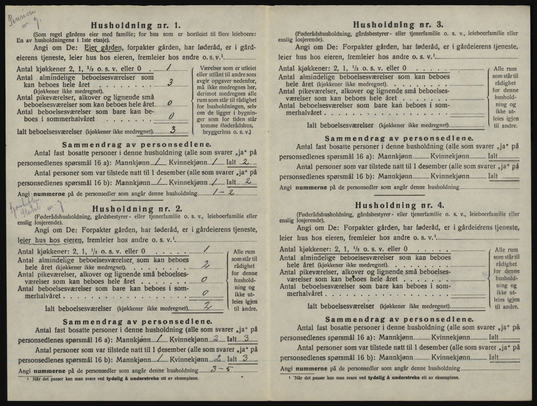 SAO, 1920 census for Idd, 1920, p. 129