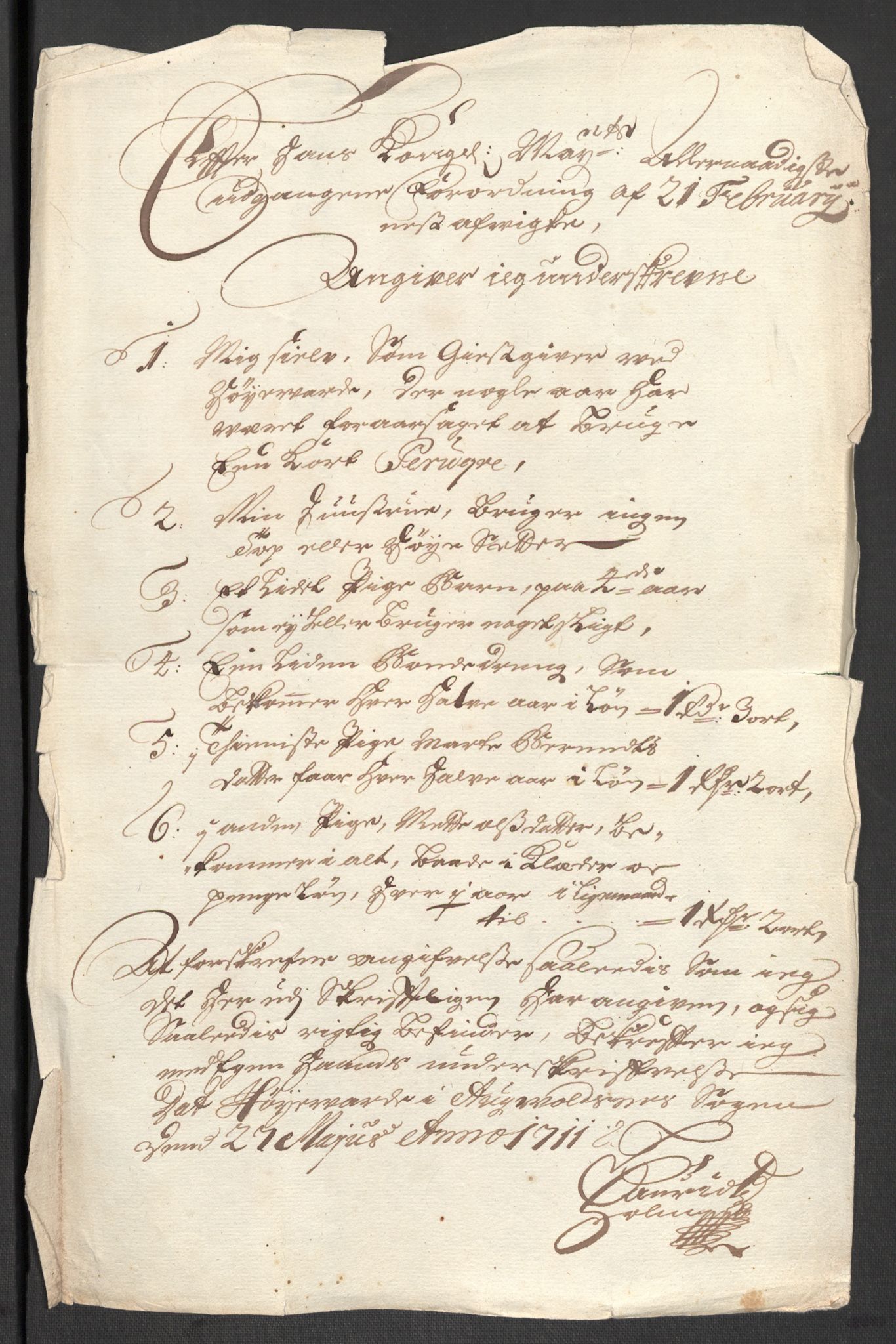 Rentekammeret inntil 1814, Reviderte regnskaper, Fogderegnskap, AV/RA-EA-4092/R47/L2864: Fogderegnskap Ryfylke, 1711, p. 512