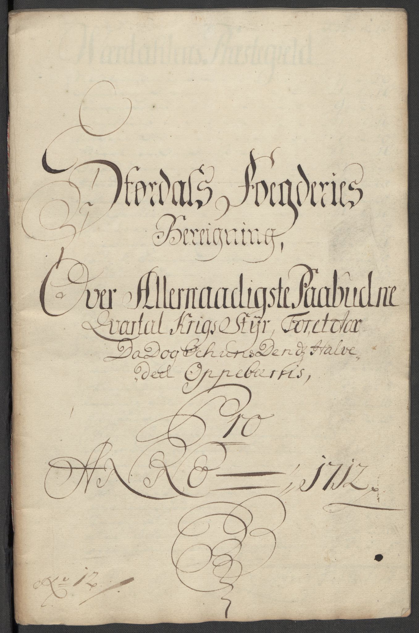 Rentekammeret inntil 1814, Reviderte regnskaper, Fogderegnskap, AV/RA-EA-4092/R62/L4202: Fogderegnskap Stjørdal og Verdal, 1712, p. 146