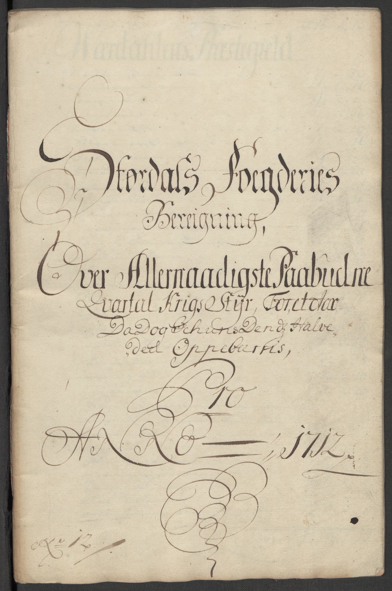 Rentekammeret inntil 1814, Reviderte regnskaper, Fogderegnskap, RA/EA-4092/R62/L4202: Fogderegnskap Stjørdal og Verdal, 1712, p. 146