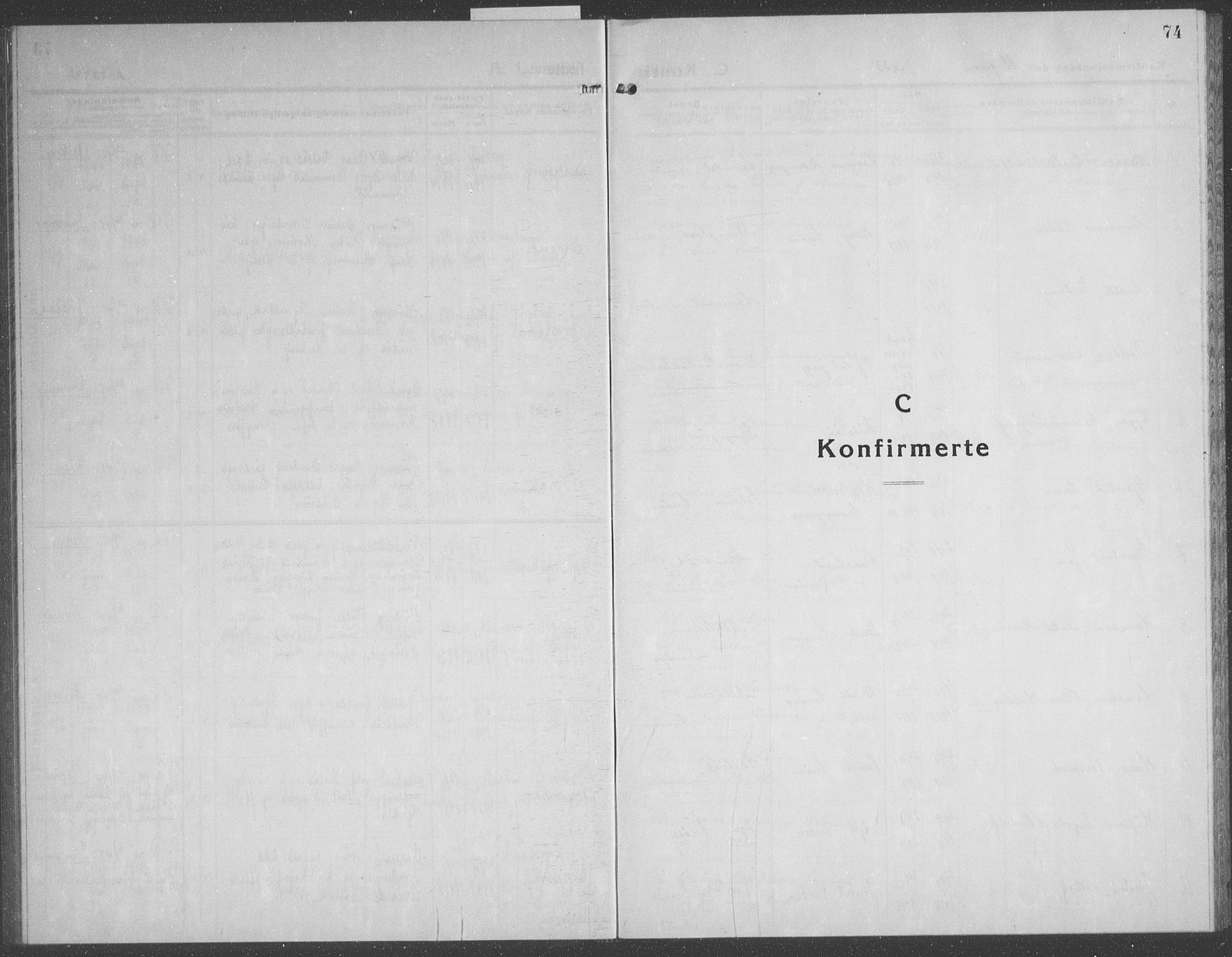 Ministerialprotokoller, klokkerbøker og fødselsregistre - Nord-Trøndelag, SAT/A-1458/749/L0481: Parish register (copy) no. 749C03, 1933-1945, p. 74