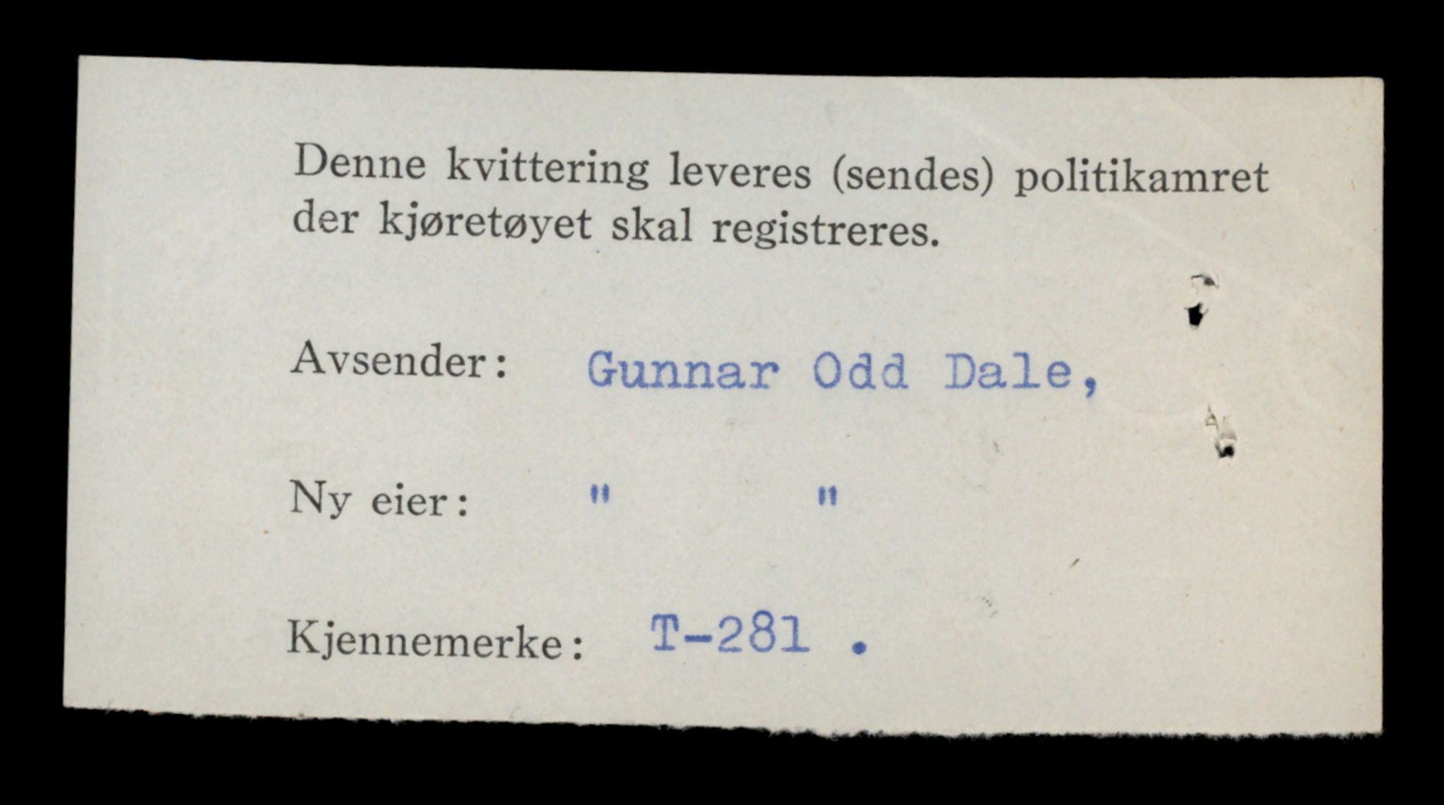 Møre og Romsdal vegkontor - Ålesund trafikkstasjon, AV/SAT-A-4099/F/Fe/L0003: Registreringskort for kjøretøy T 232 - T 340, 1927-1998, p. 1366