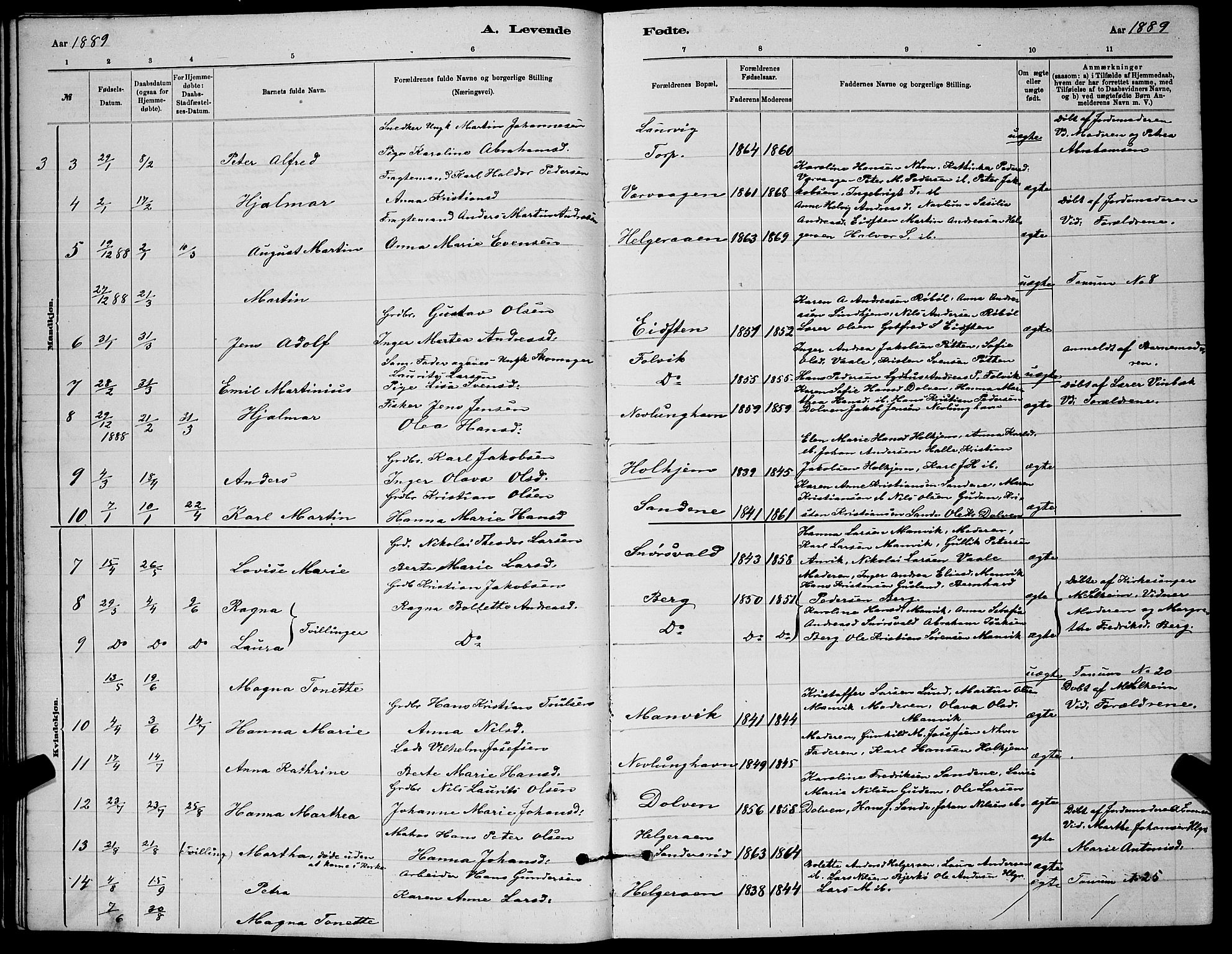 Brunlanes kirkebøker, AV/SAKO-A-342/G/Gb/L0002: Parish register (copy) no. II 2, 1878-1902