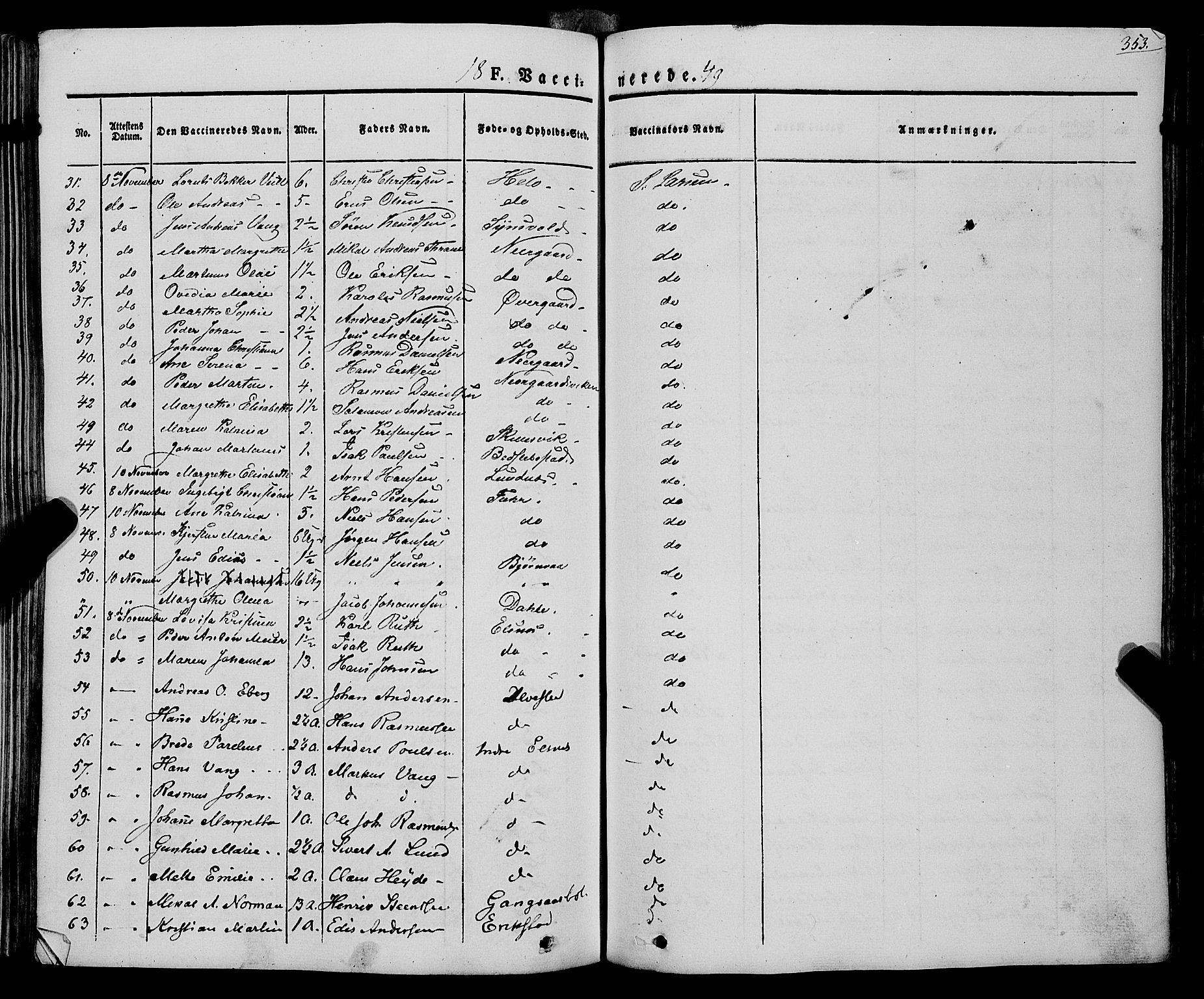 Trondenes sokneprestkontor, AV/SATØ-S-1319/H/Ha/L0009kirke: Parish register (official) no. 9, 1841-1852, p. 353