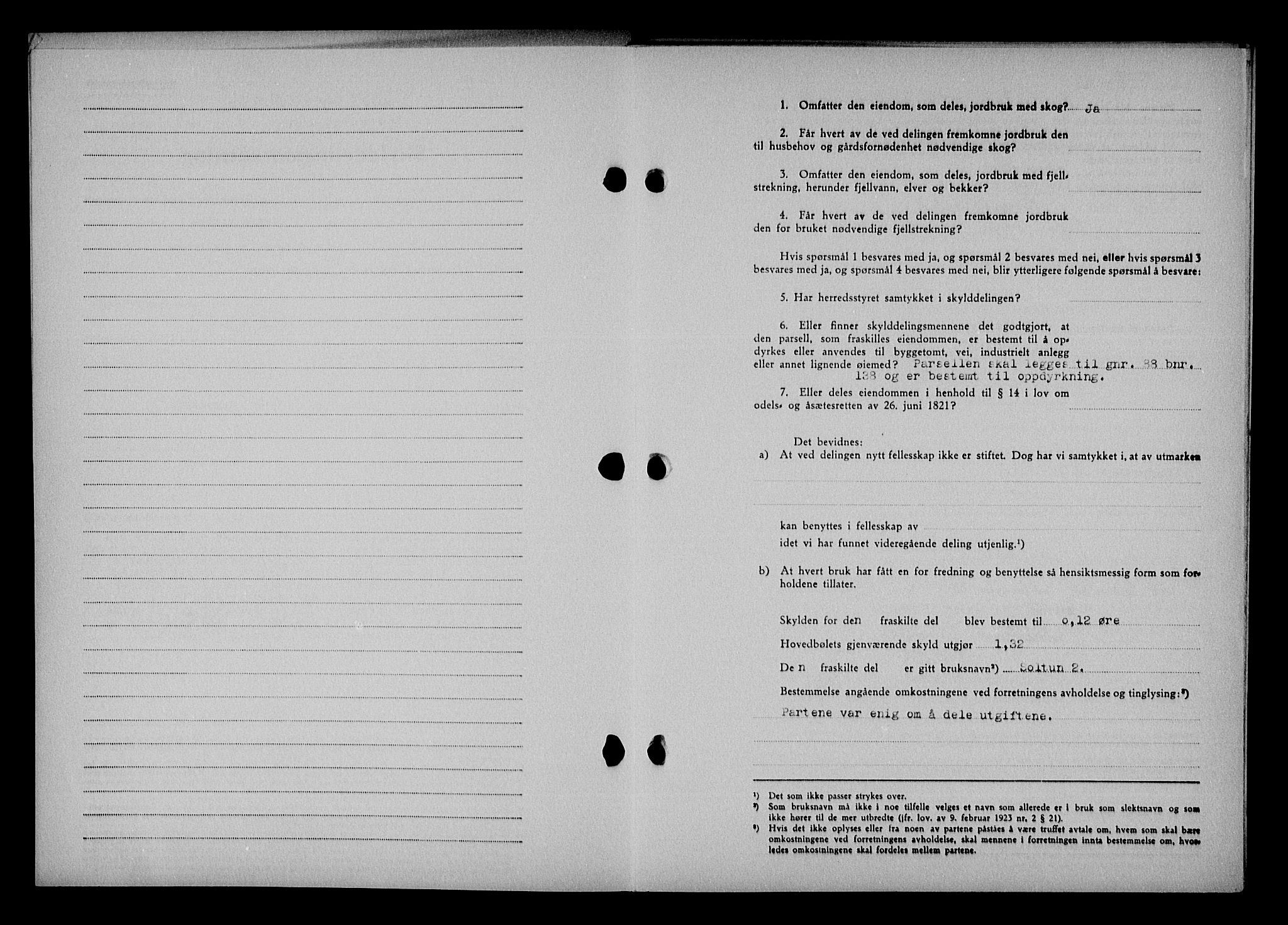 Vestre Nedenes/Sand sorenskriveri, SAK/1221-0010/G/Gb/Gba/L0053: Mortgage book no. A 6, 1944-1945, Diary no: : 738/1944