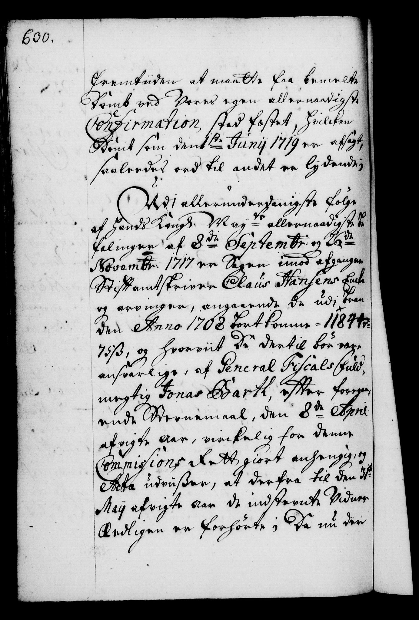 Rentekammeret, Kammerkanselliet, RA/EA-3111/G/Gg/Gga/L0002: Norsk ekspedisjonsprotokoll med register (merket RK 53.2), 1723-1727, p. 630
