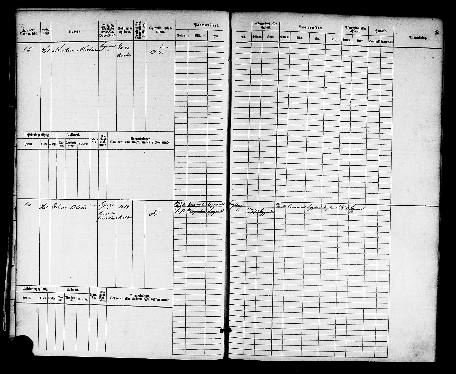 Sogndal mønstringskrets, SAK/2031-0020/F/Fb/L0001: Hovedrulle nr. 1-382, P-2, 1870-1889, p. 11